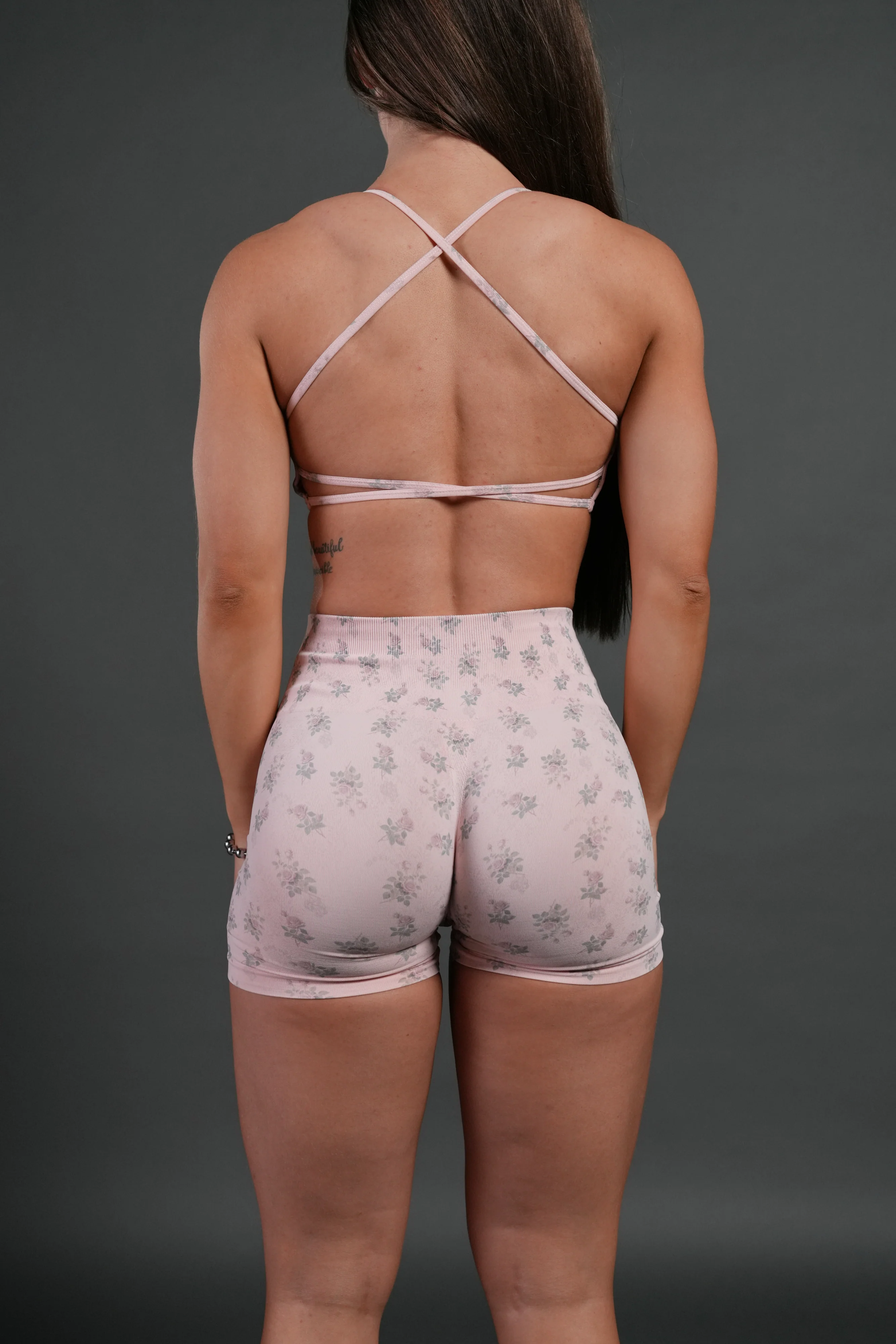 Love You Not "Stella" Soft Seamless Shorts in Warm Blush Rose - Image 4