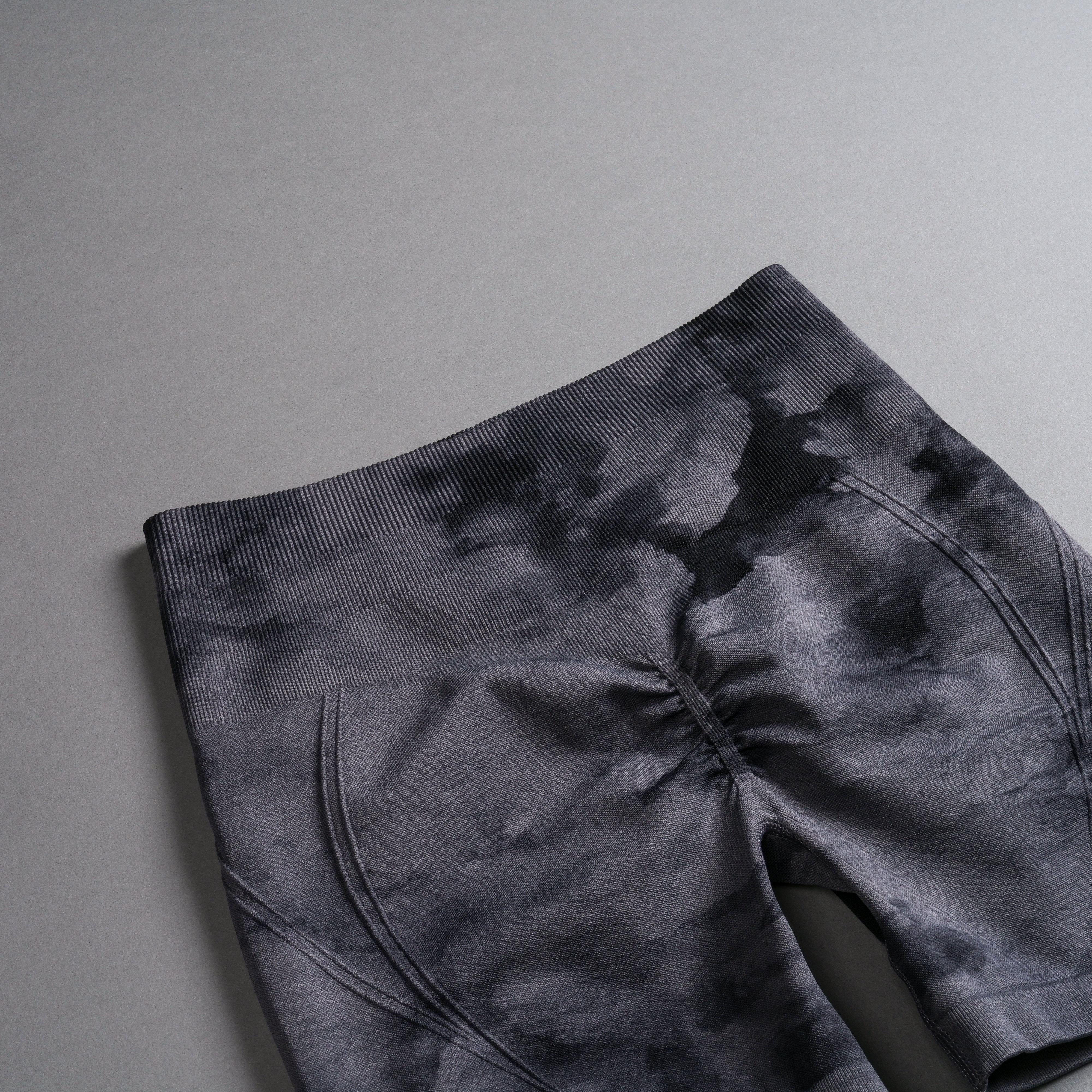 Loyalty Everson Seamless "Huxley" Shorts in Black Ghost Clouds - Image 9