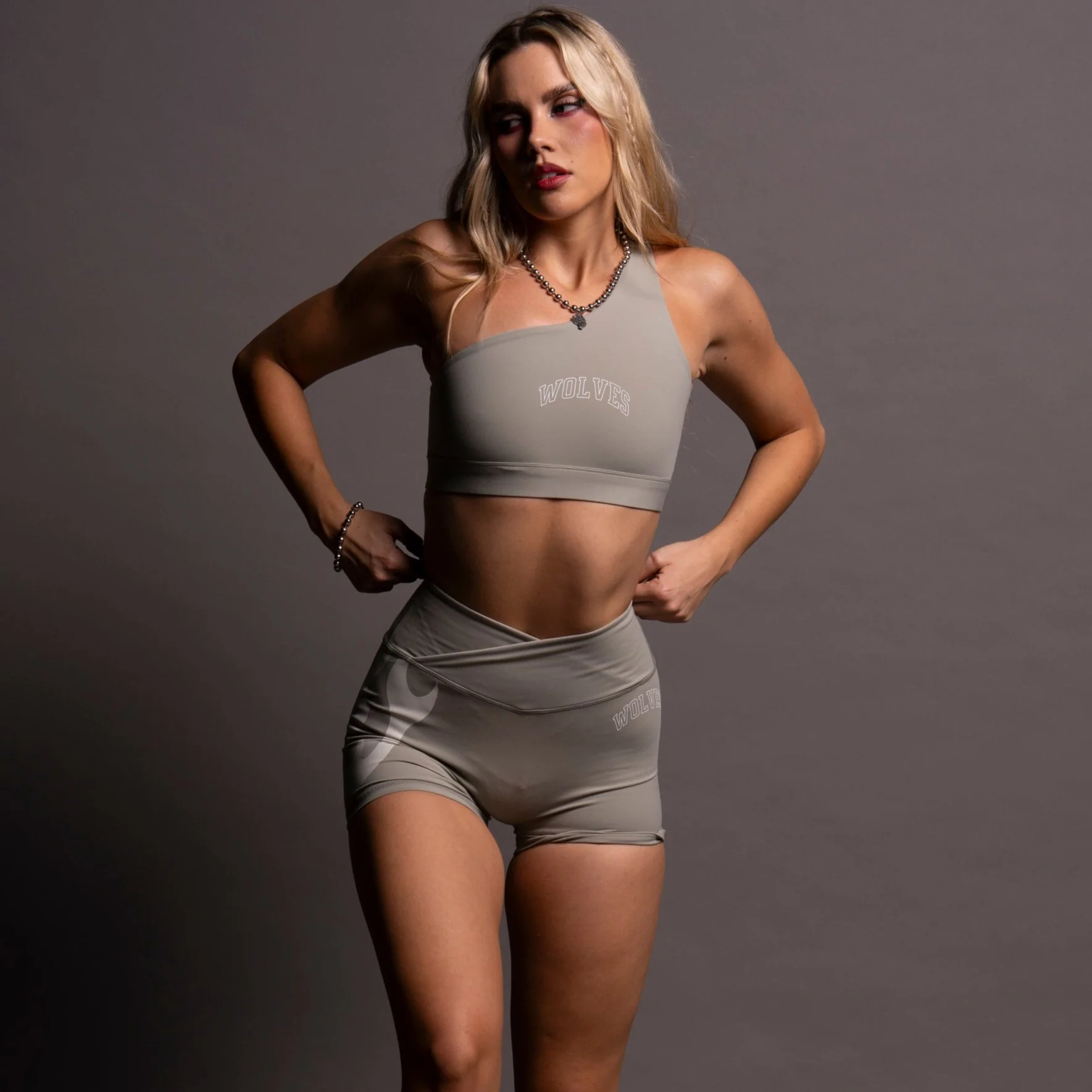 Loyalty "One Shoulder" Energy Bra in Owen Green - Image 2