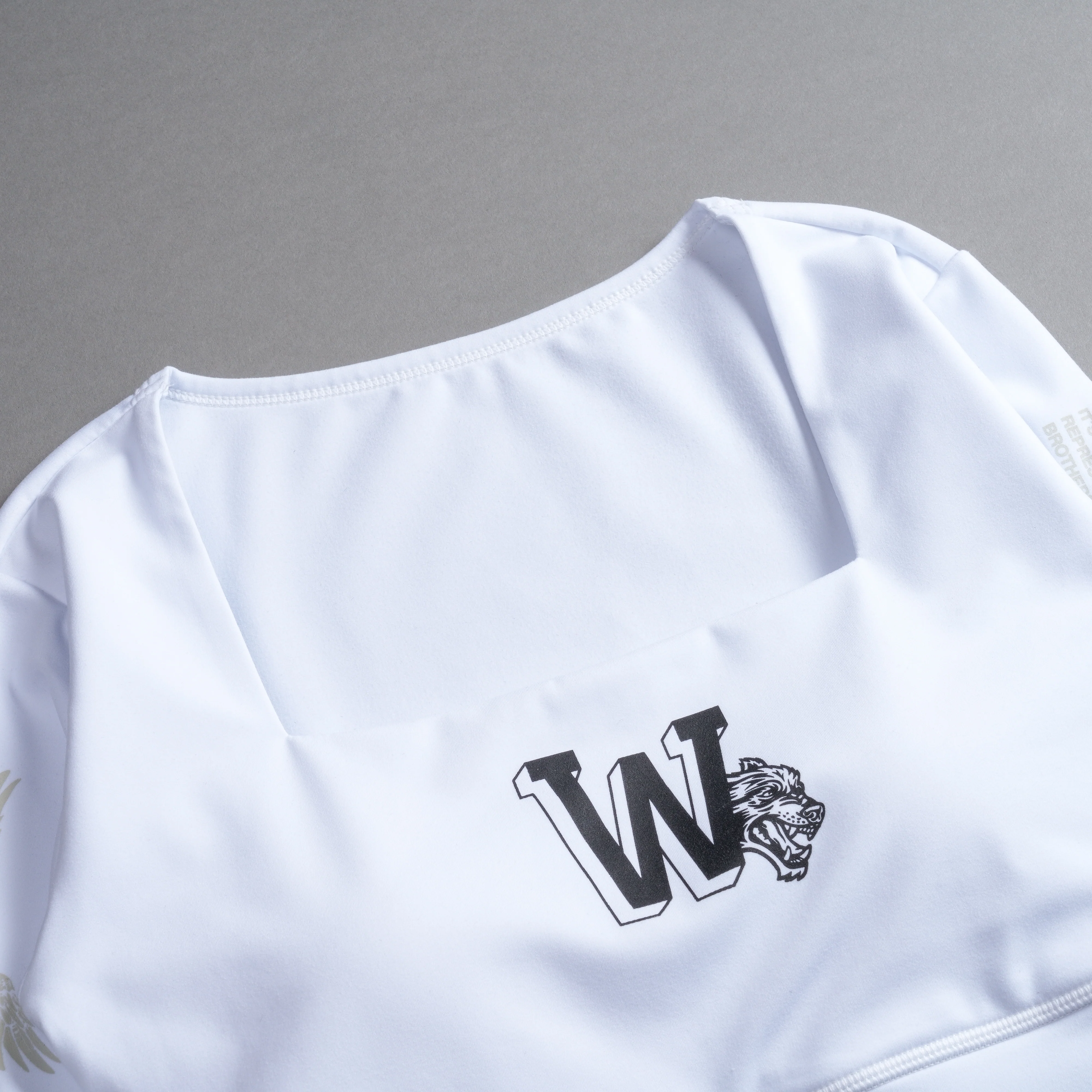 Marked L/S Jade "Energy" Top in White - Image 8