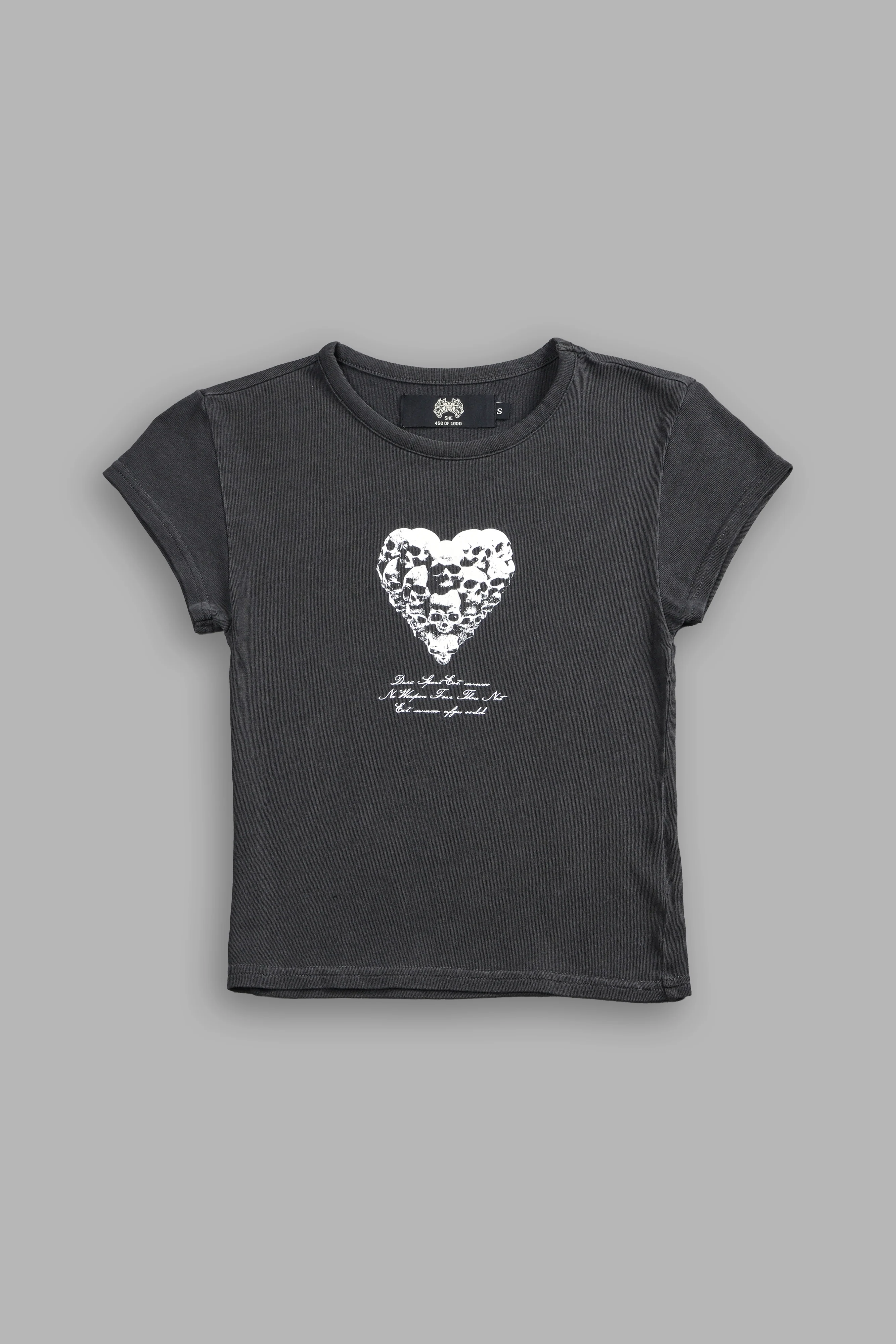Memento Amore "Baby" Tee in Wolf Gray - Image 3