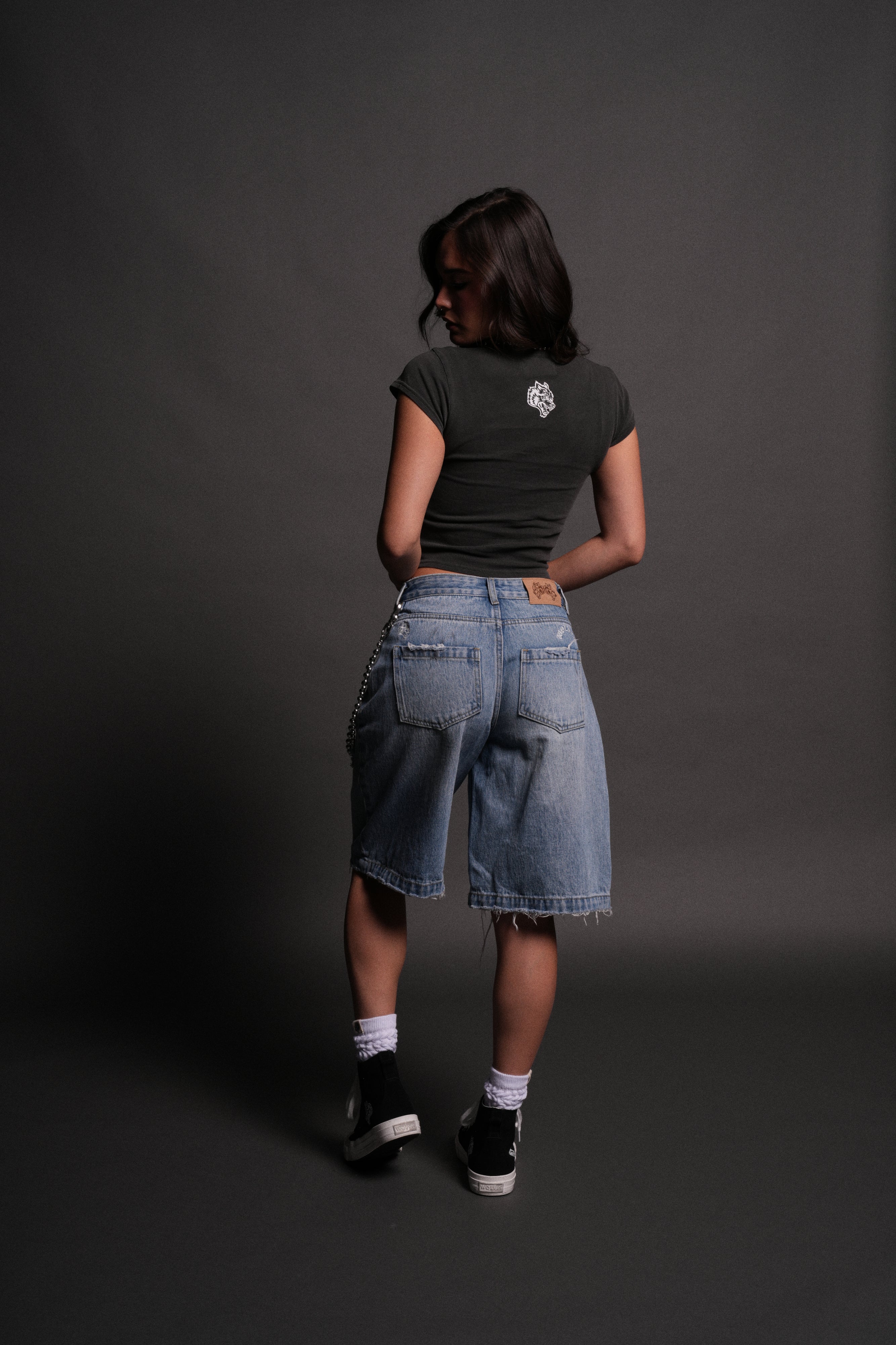 Memento Amore "Baby" Tee in Wolf Gray - Image 6