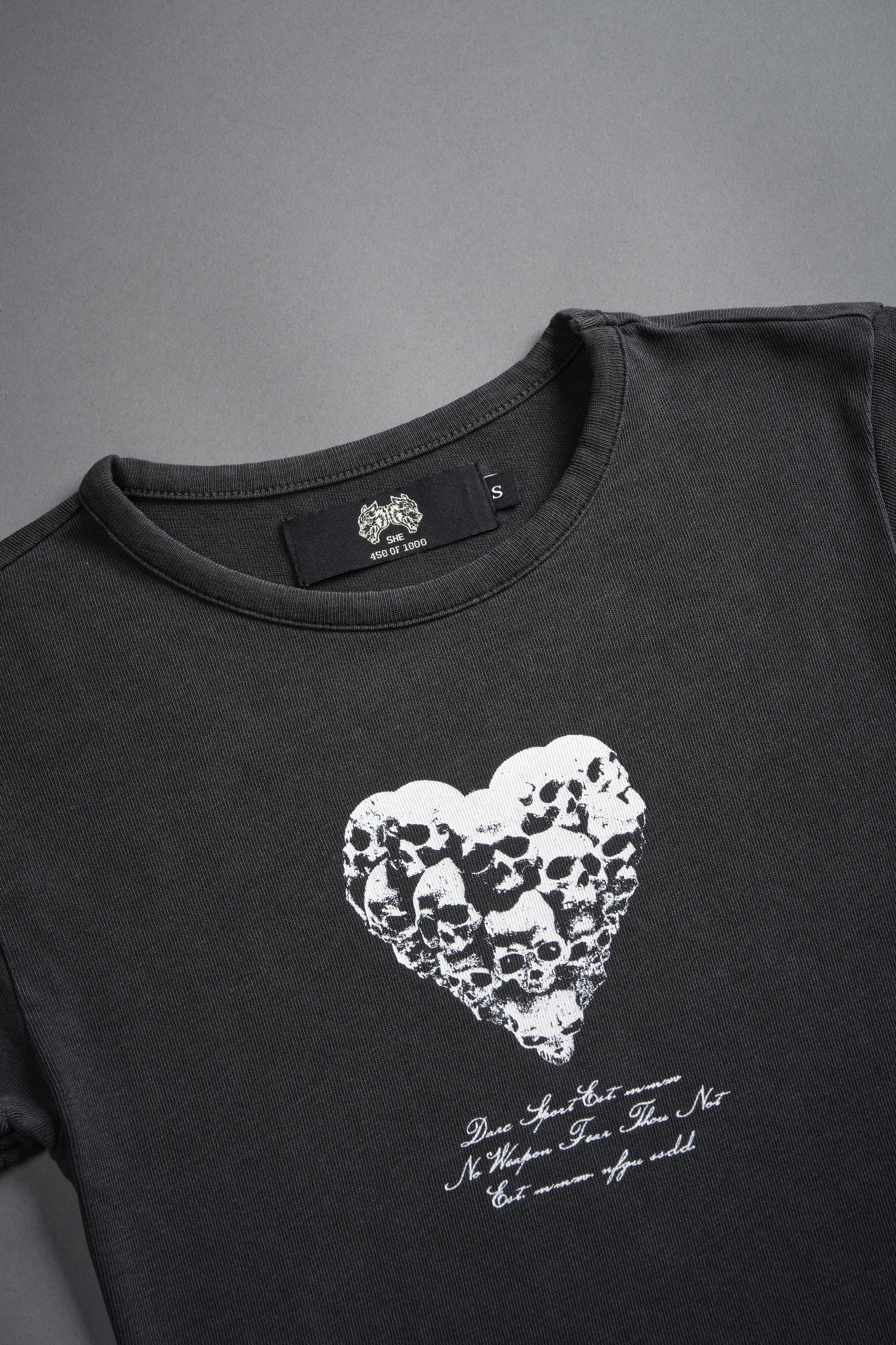 Memento Amore "Baby" Tee in Wolf Gray - Image 8