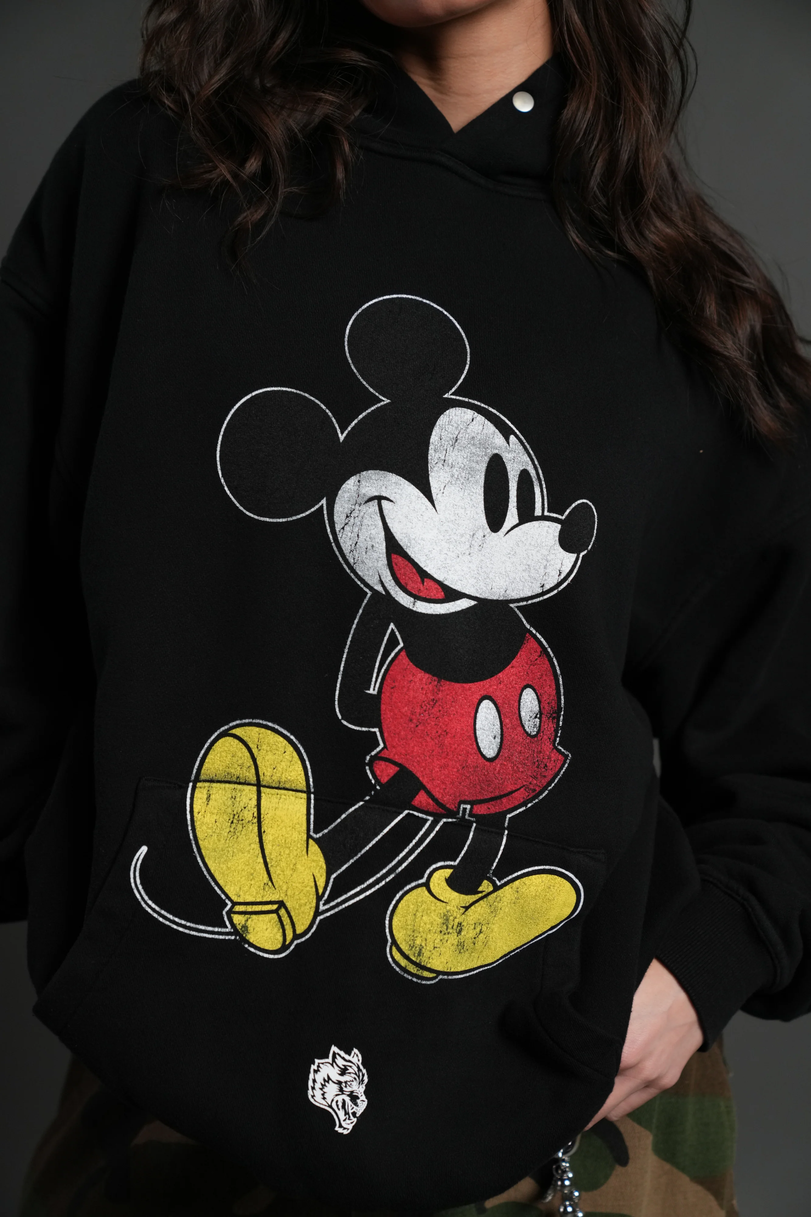 Mickey Mouse "Pierce" Hoodie in Black - Image 16