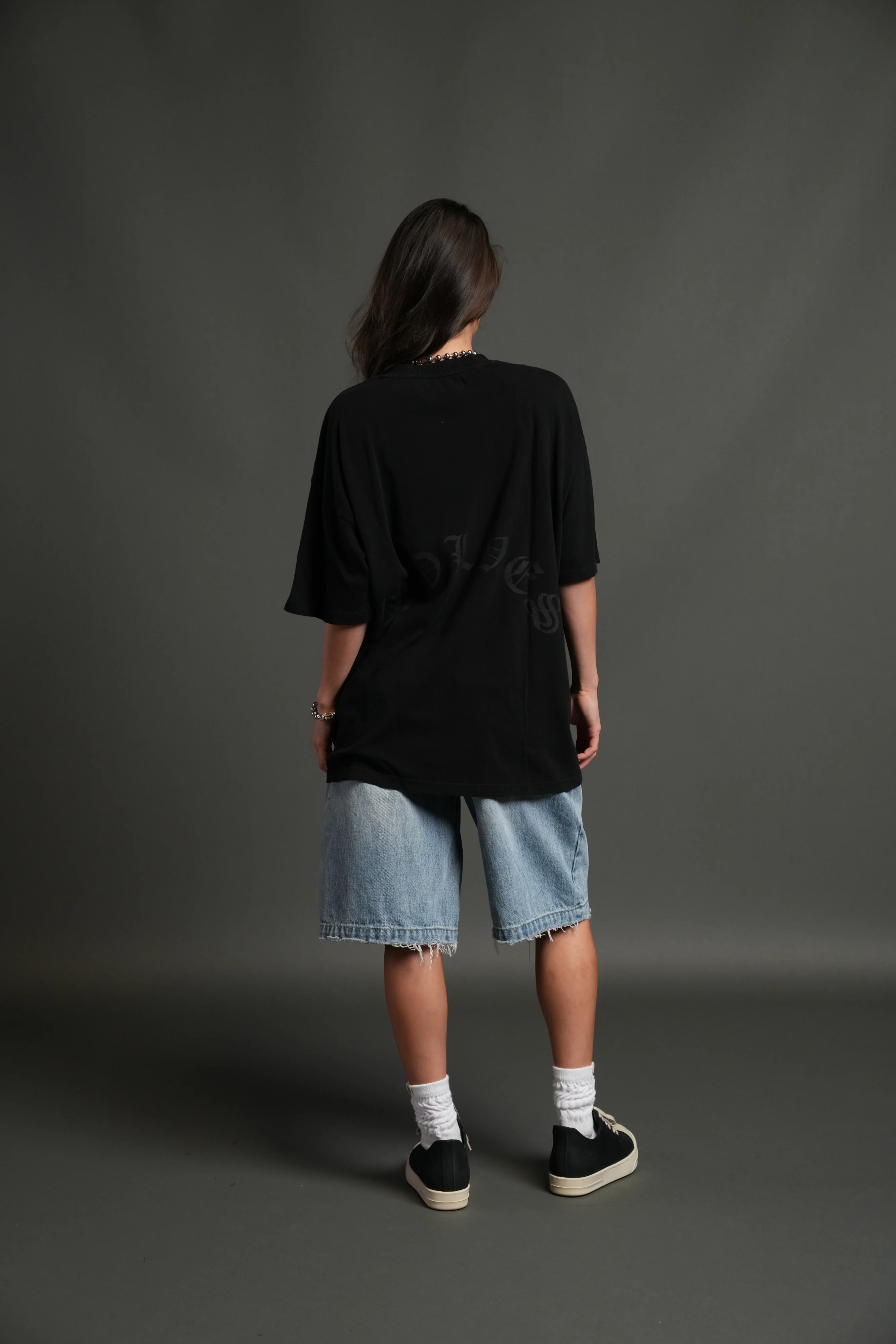 Mickey Mouse Premium Oversized Tee in Black - Image 10