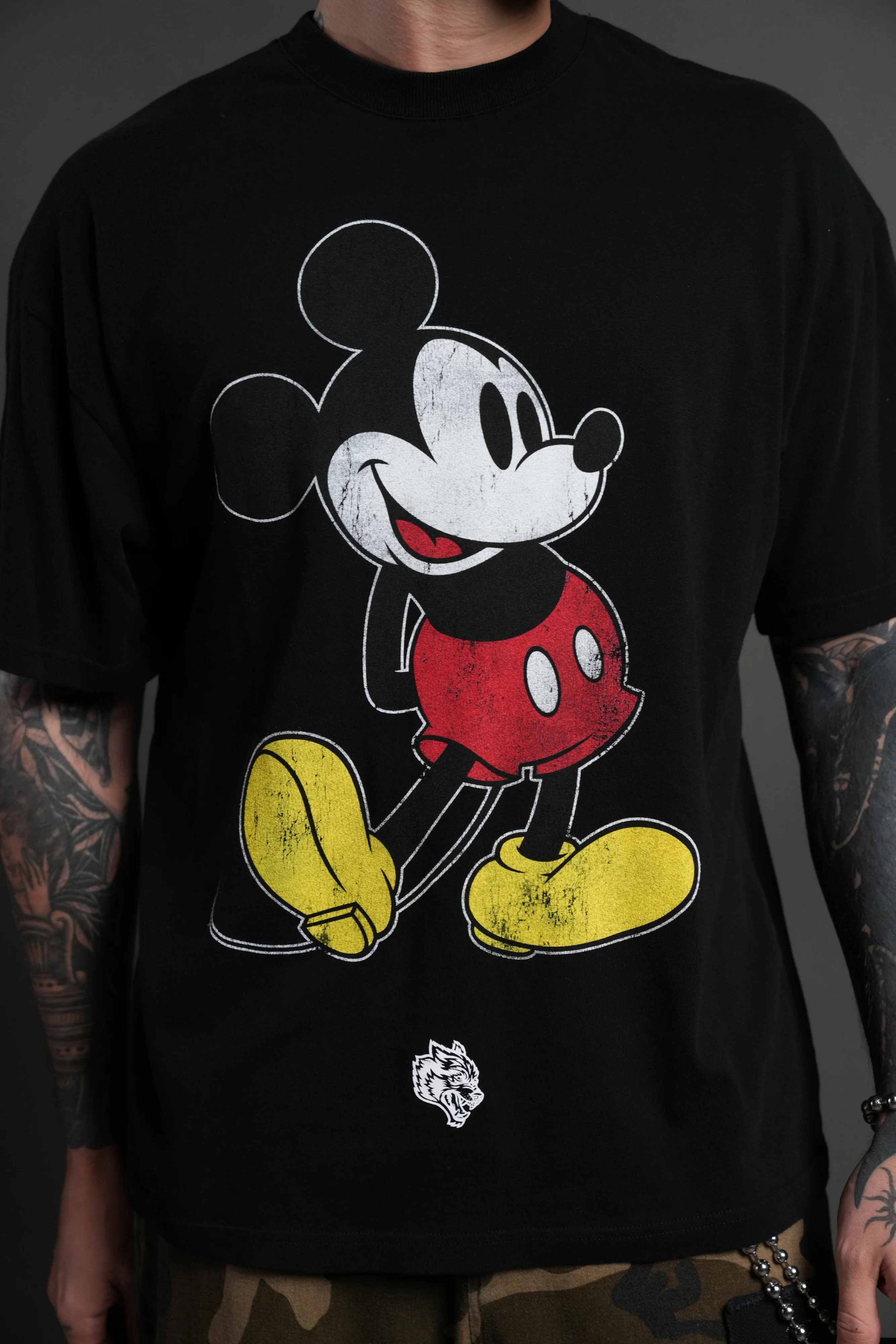 Mickey Mouse Premium Oversized Tee in Black - Image 13
