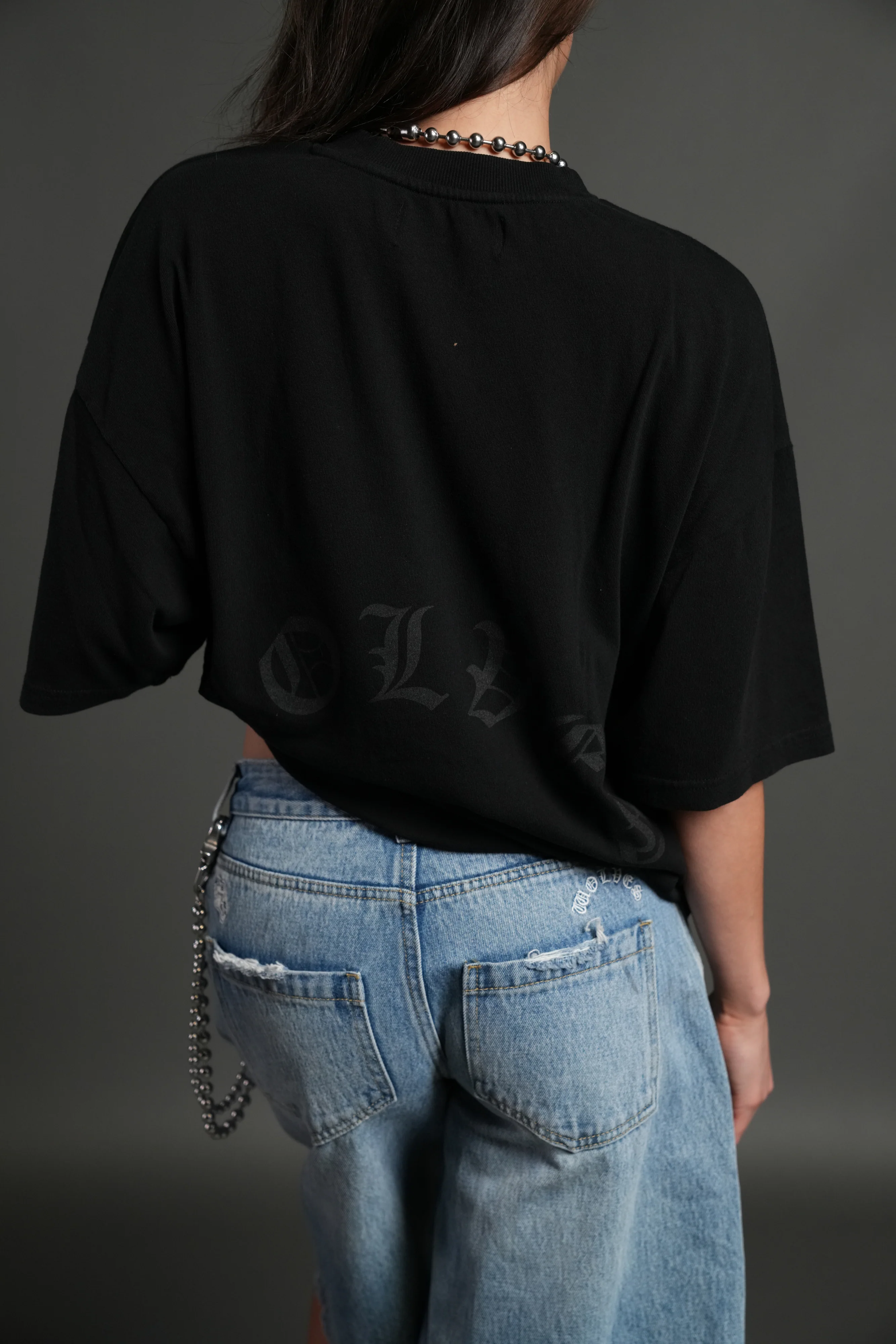 Mickey Mouse Premium Oversized Tee in Black - Image 16