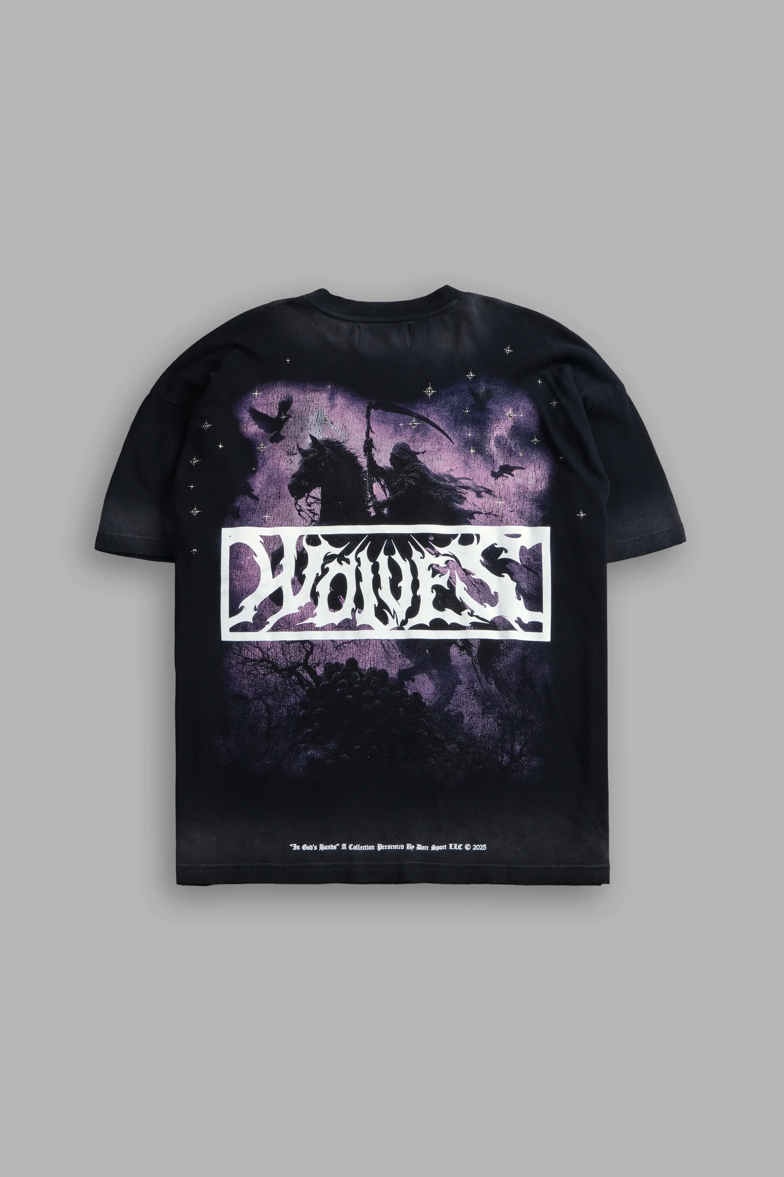 Midnight Horseman "Premium" Oversized Tee in Black Drift Wash
