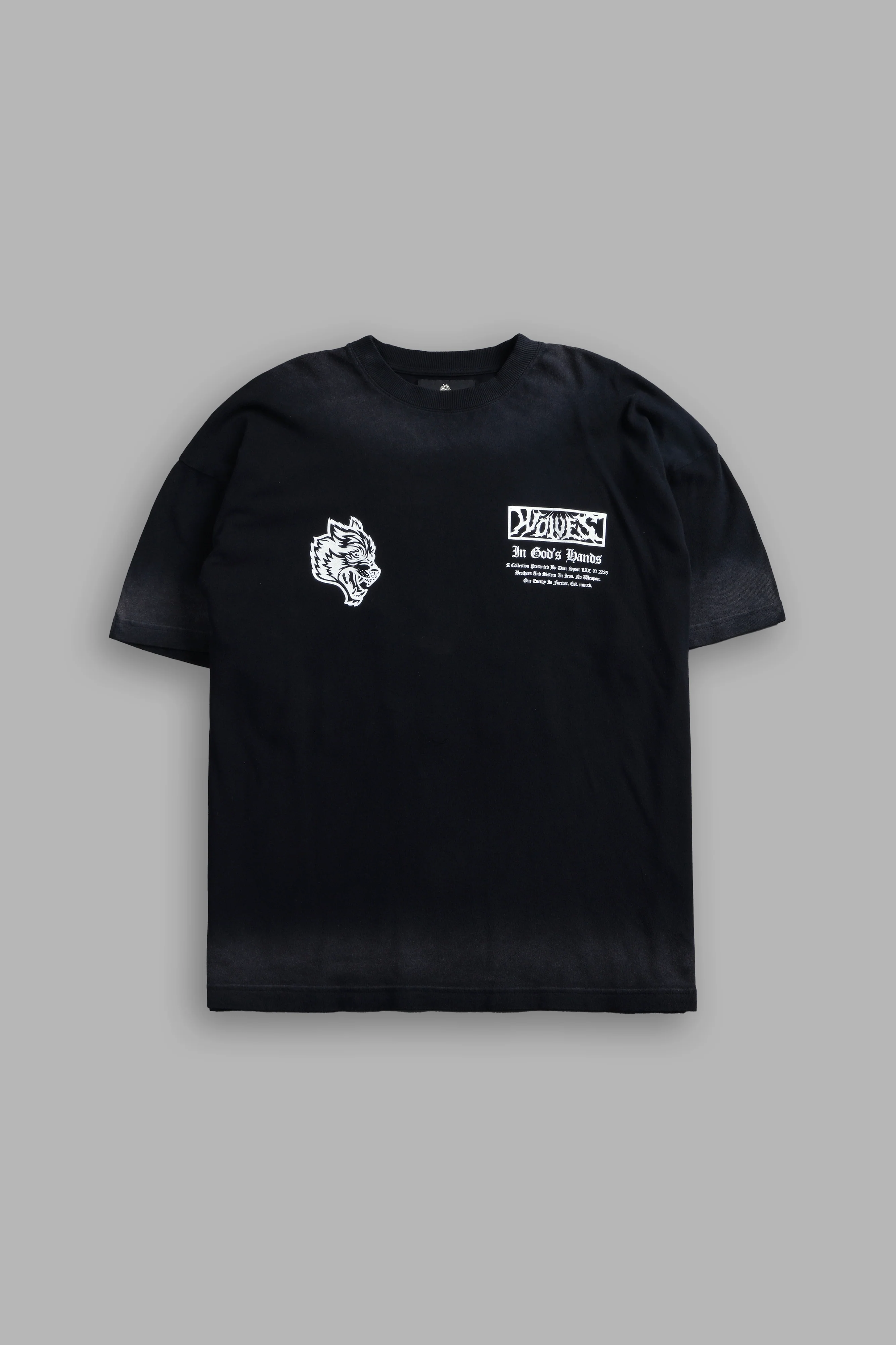 Midnight Horseman "Premium" Oversized Tee in Black Drift Wash - Image 3