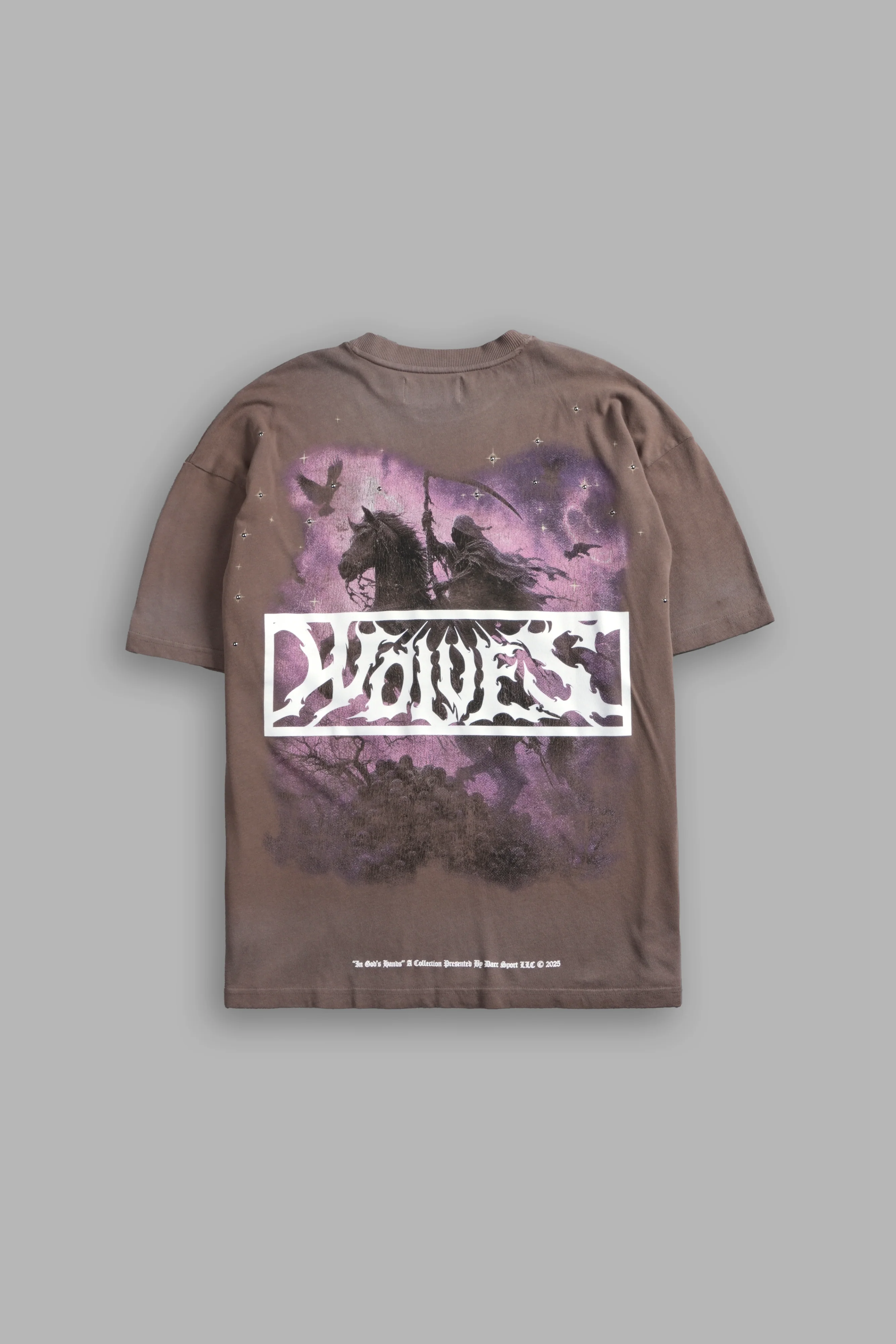 Midnight Horseman "Premium" Oversized Tee in Mojave Brown Drift Wash