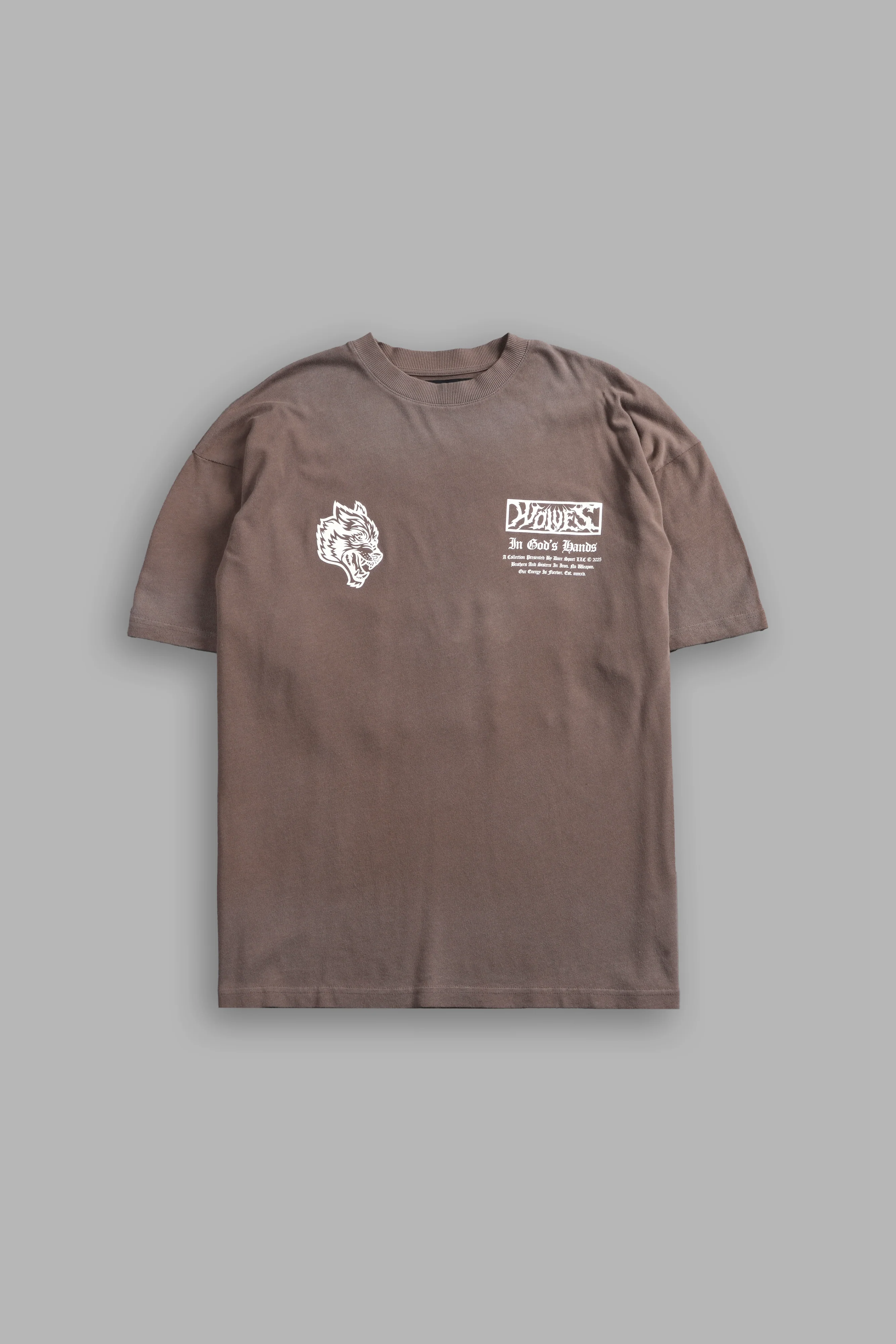 Midnight Horseman "Premium" Oversized Tee in Mojave Brown Drift Wash - Image 3
