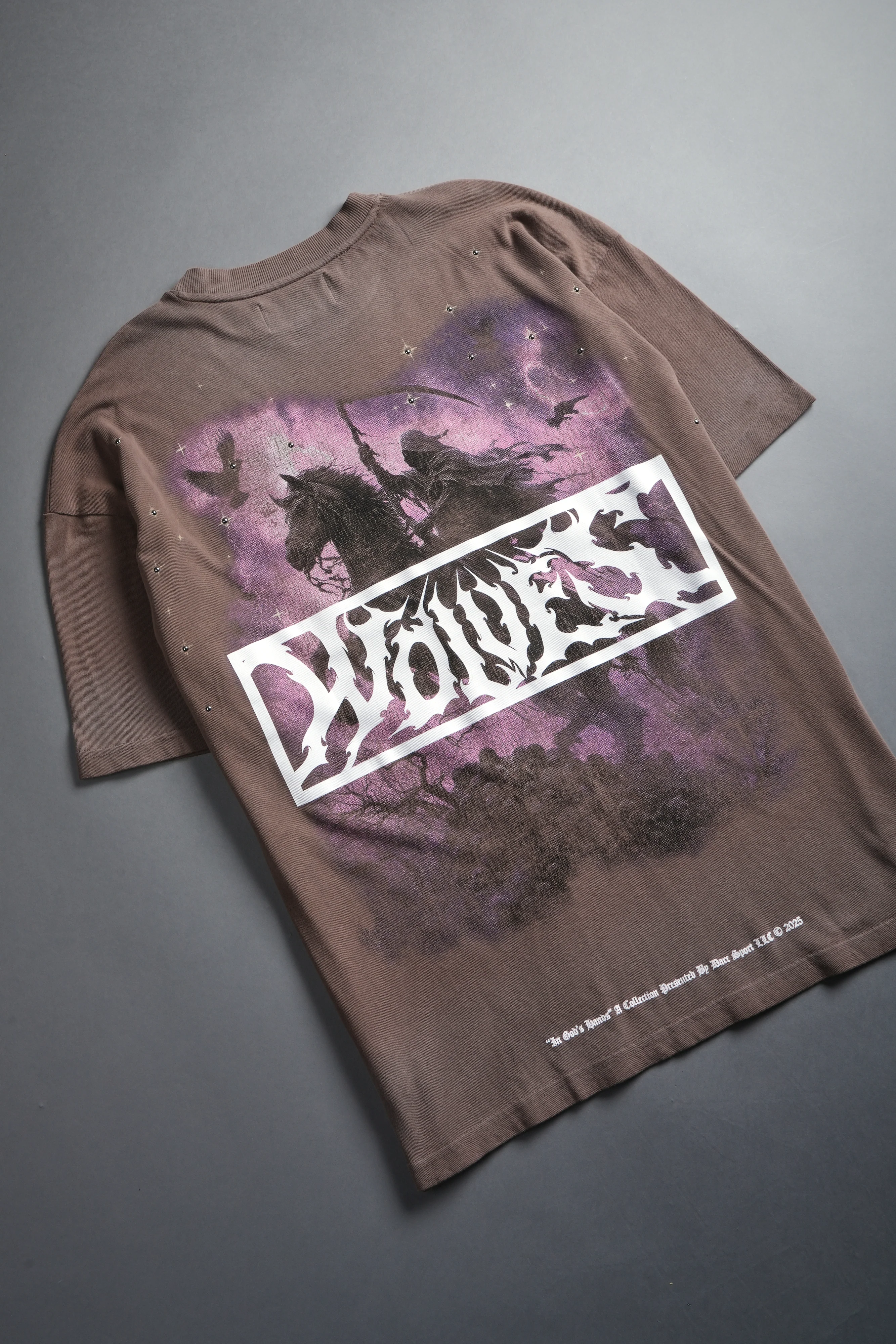 Midnight Horseman "Premium" Oversized Tee in Mojave Brown Drift Wash - Image 8