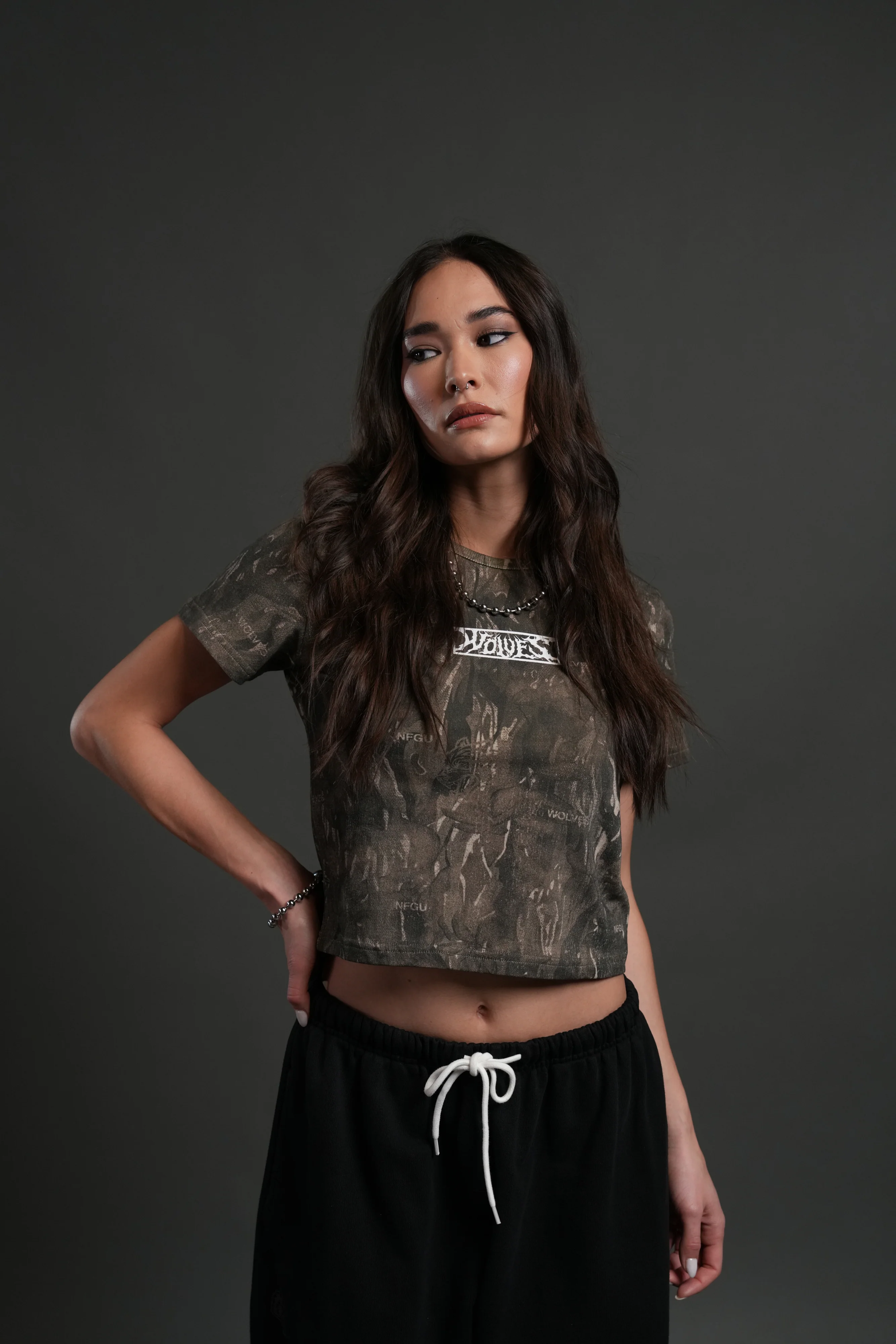 Midnight Wolves "Timeless" Tee in Vintage Norse Camo