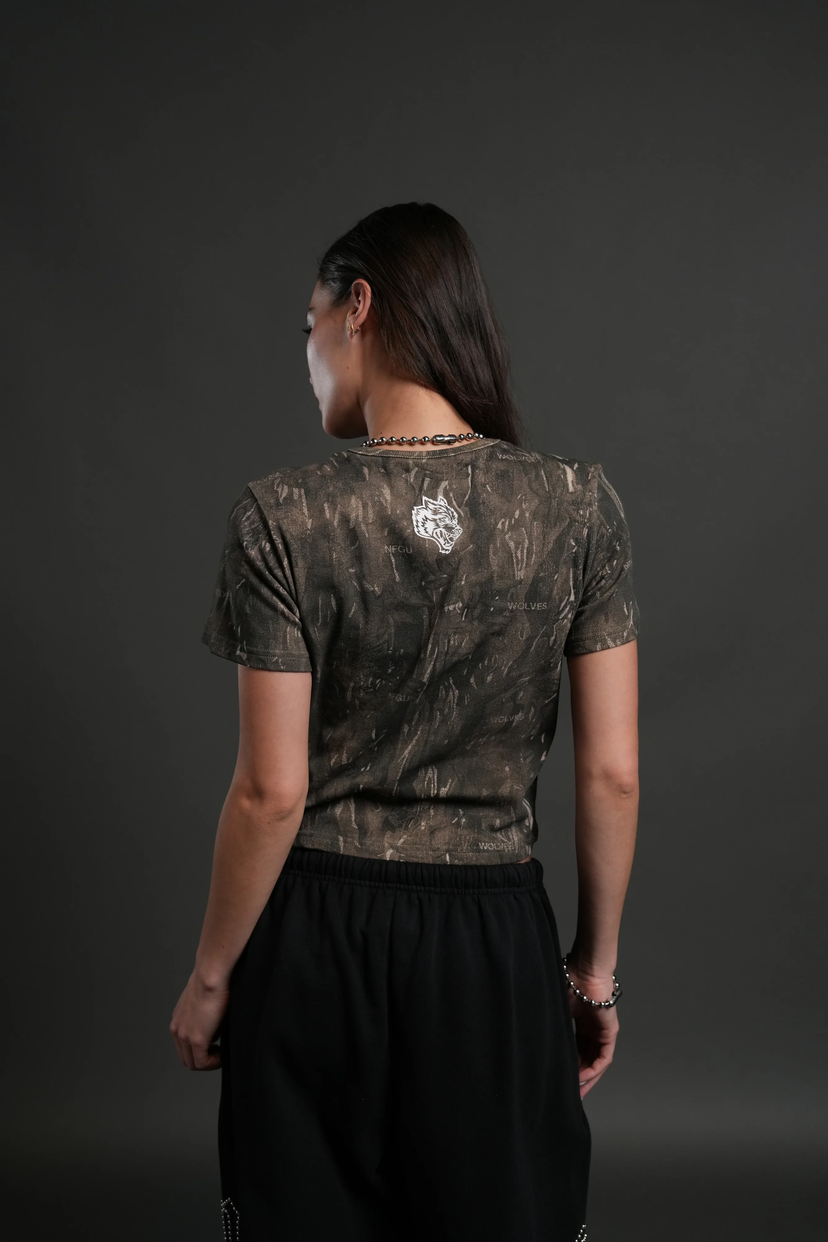Midnight Wolves "Timeless" Tee in Vintage Norse Camo - Image 2