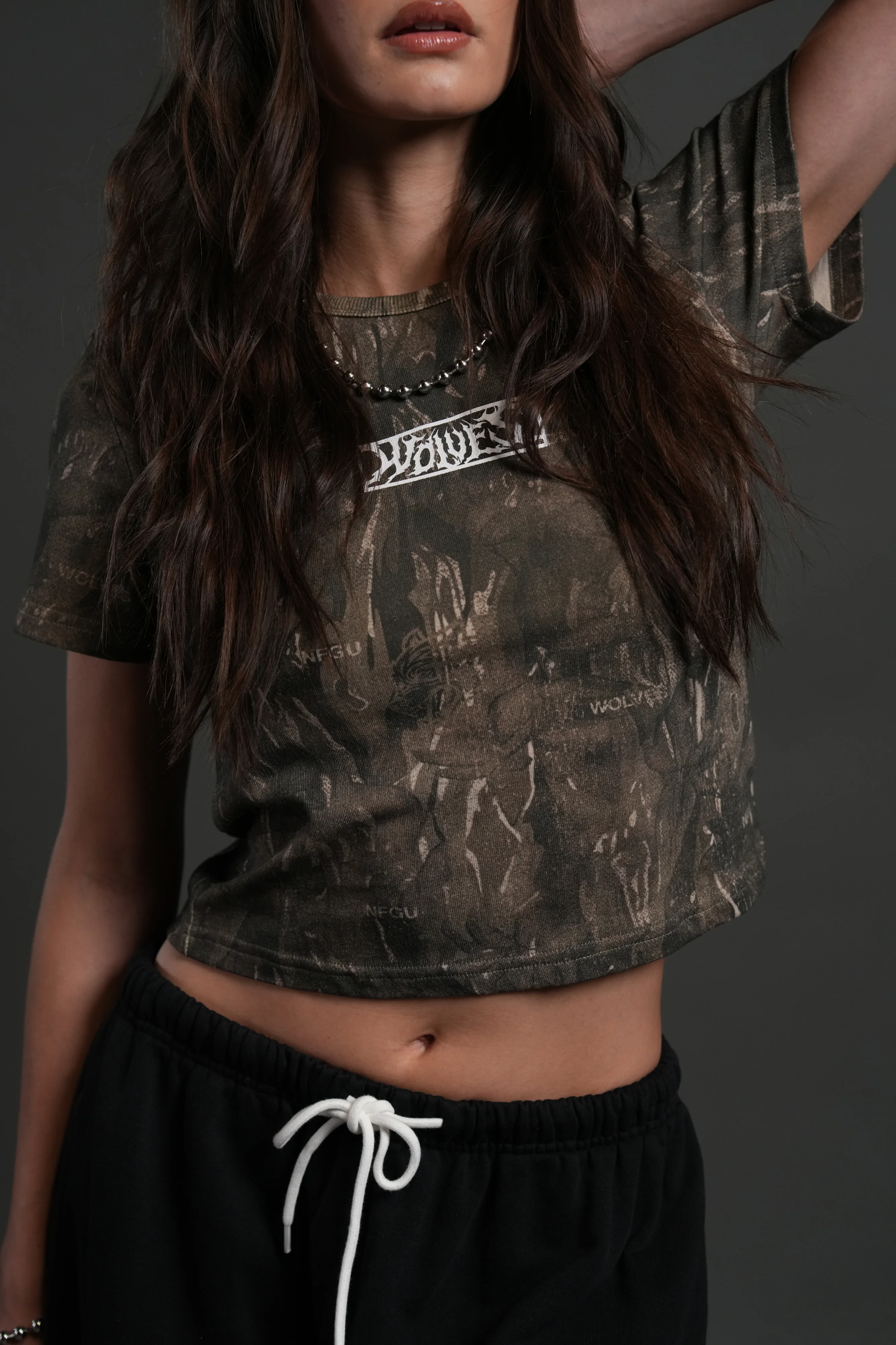 Midnight Wolves "Timeless" Tee in Vintage Norse Camo - Image 3