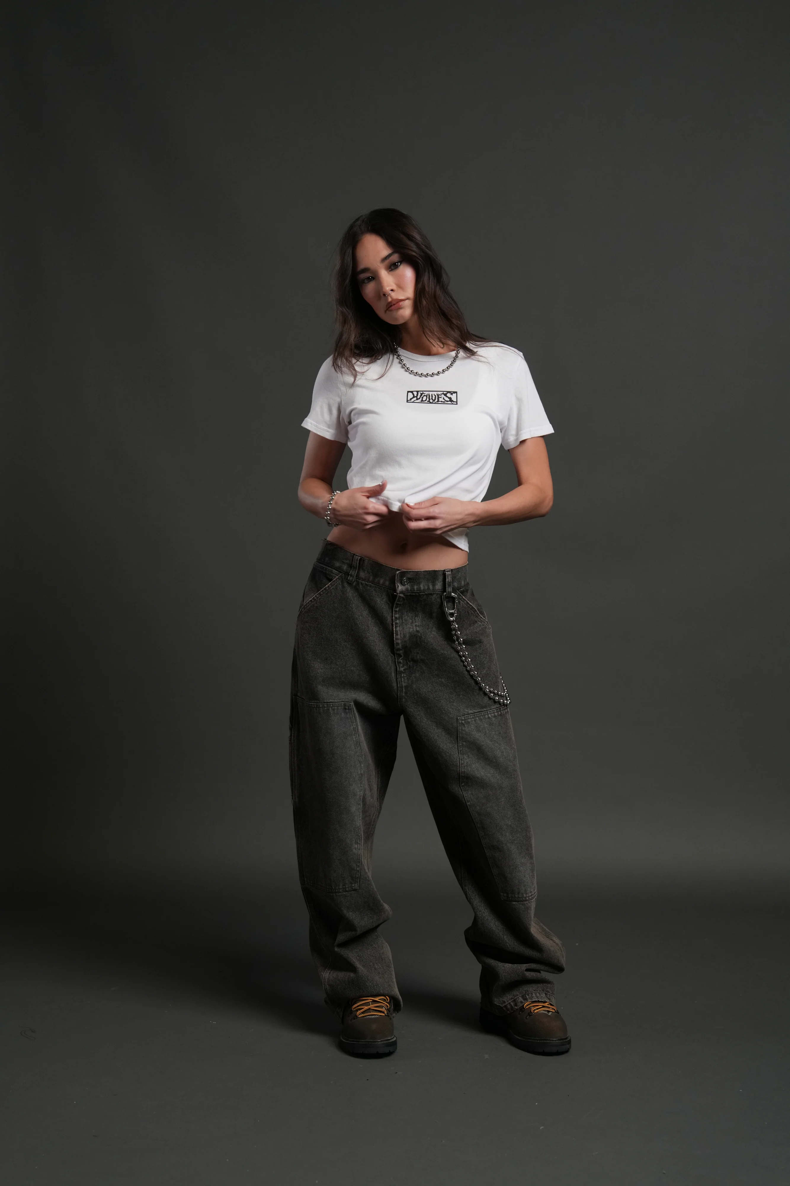Midnight Wolves "Timeless" Tee in White - Image 3