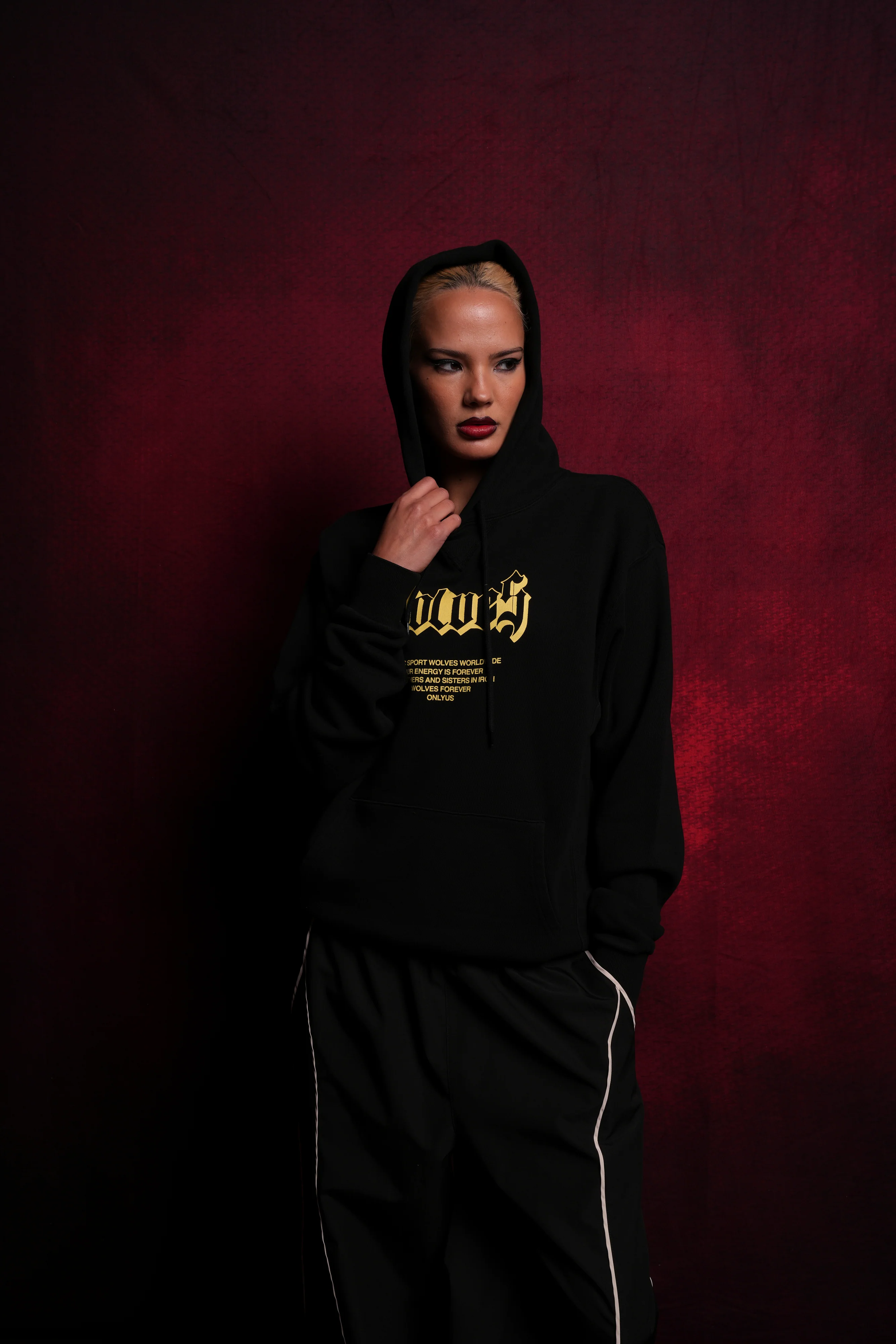 Never Back Down "Dakota" Hoodie in Black - Image 5