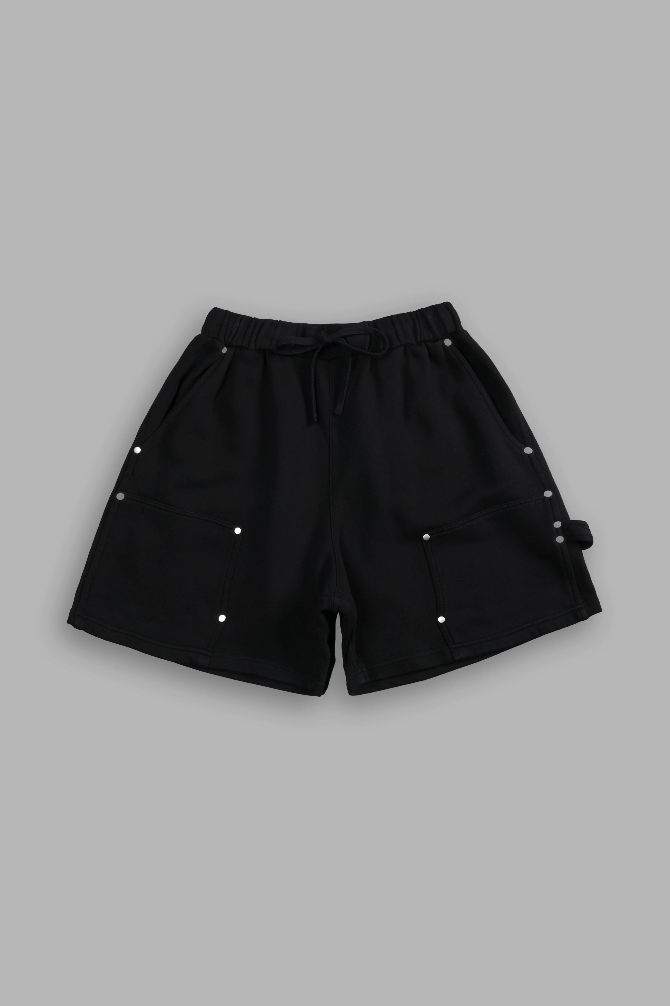 NFGU Forever Rivet Fleece Shorts in Black