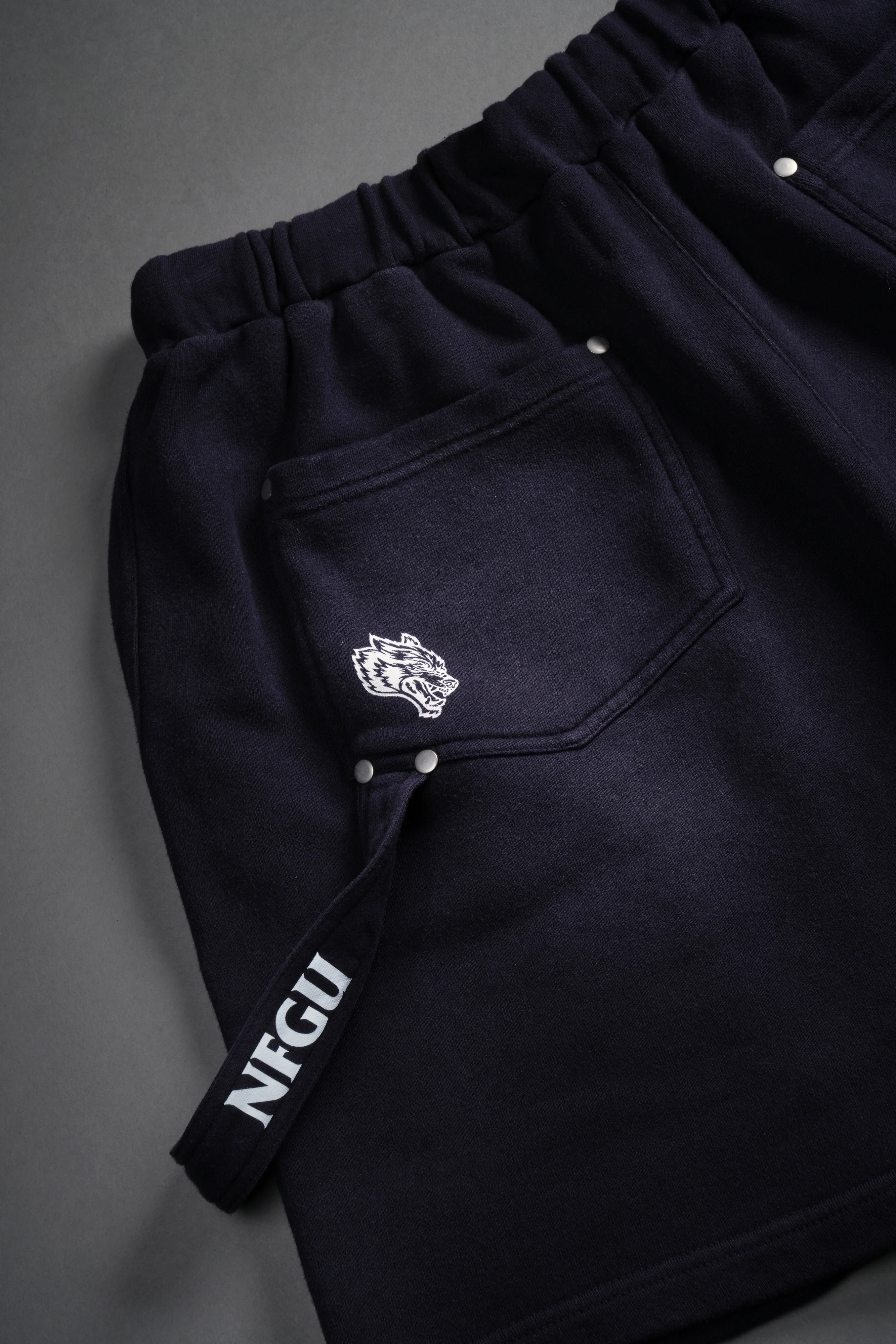 NFGU Forever Rivet Fleece Shorts in Nightshade Sun Fade - Image 6