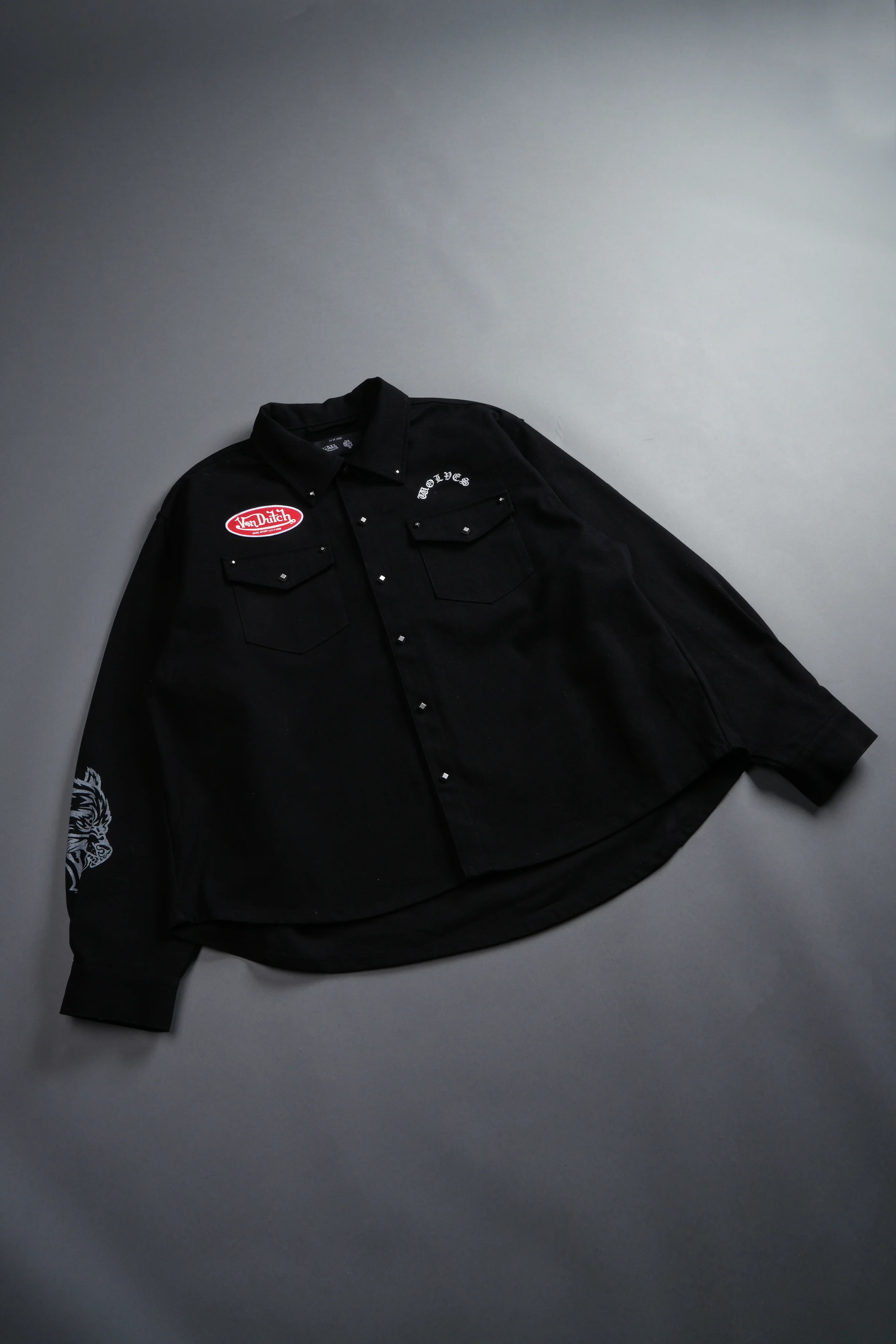NFGU Kulture Winslow Shirt Jacket in Black - Image 3