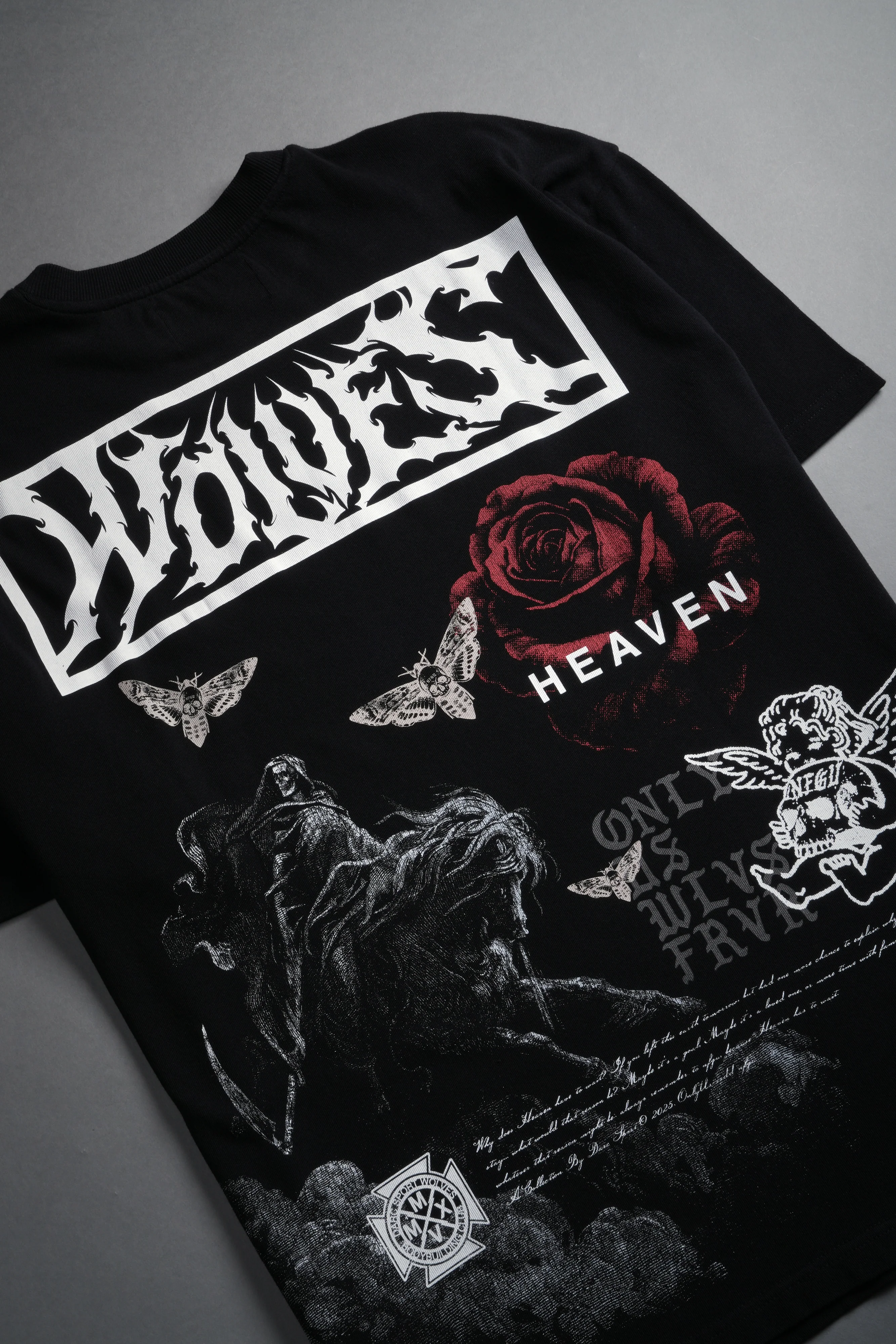 Night Reaping "Premium" Oversized Tee in Black - Image 4