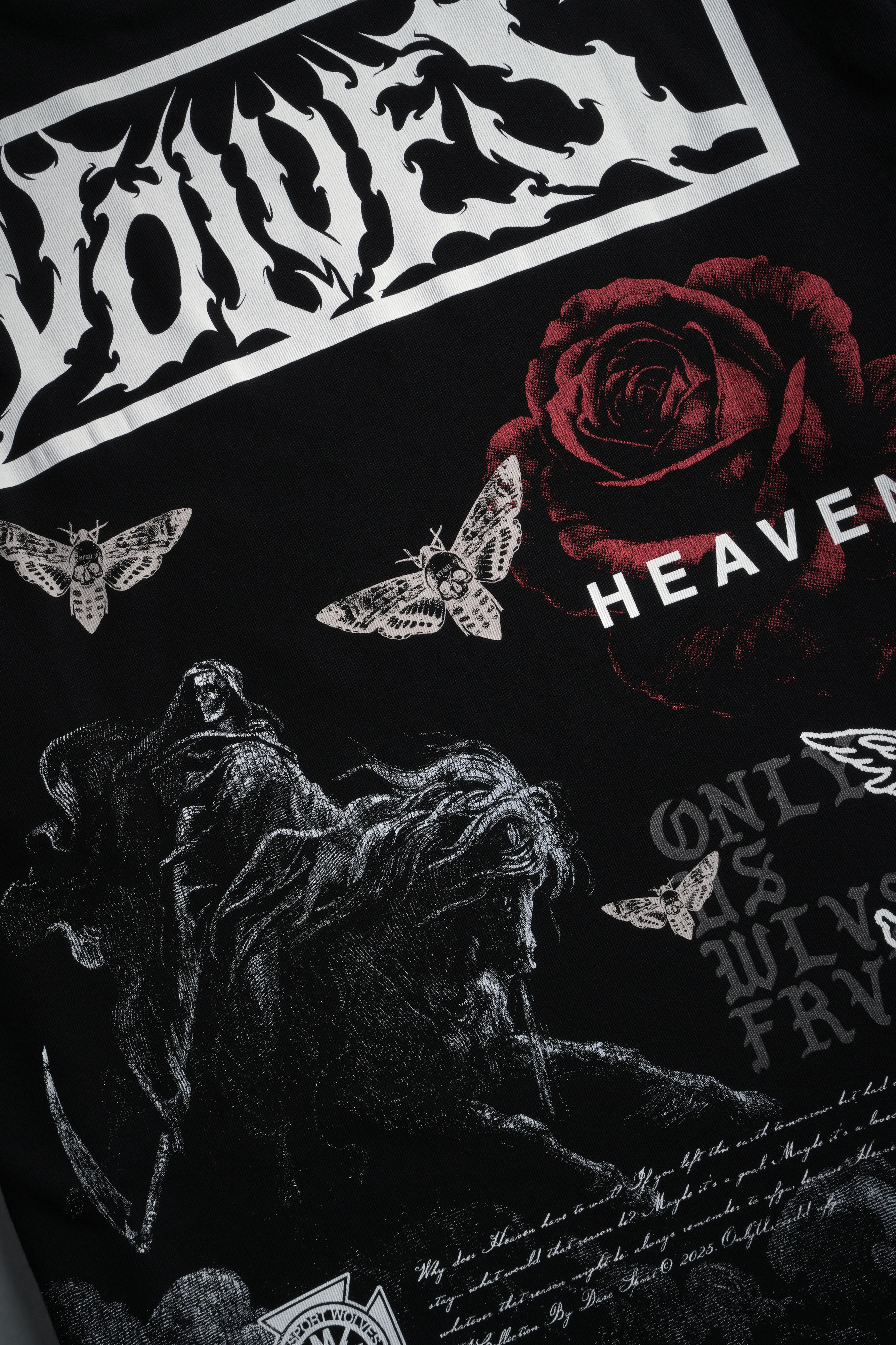 Night Reaping "Premium" Oversized Tee in Black - Image 5