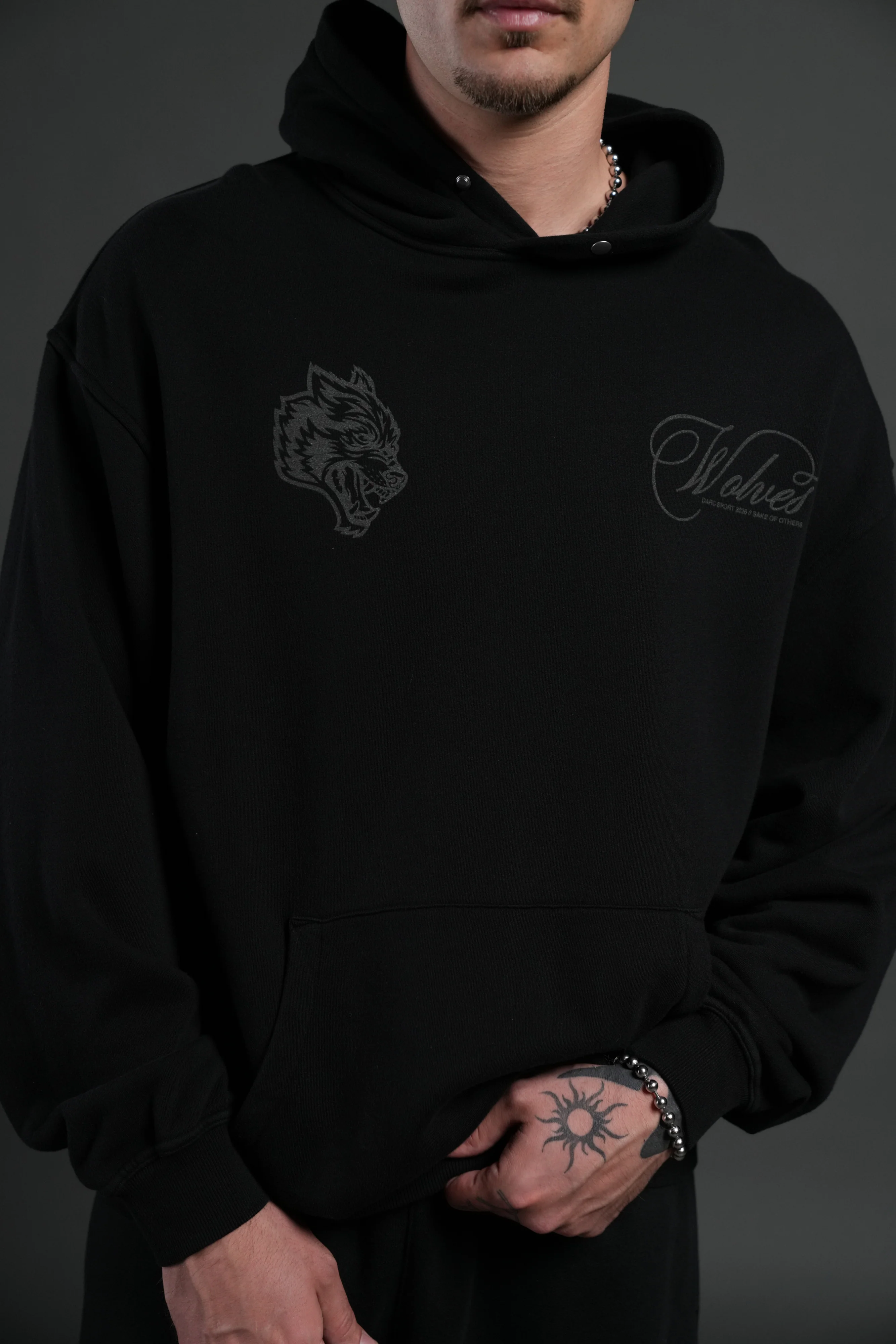 Nocturne Bloom "Pierce" Hoodie in Black - Image 7