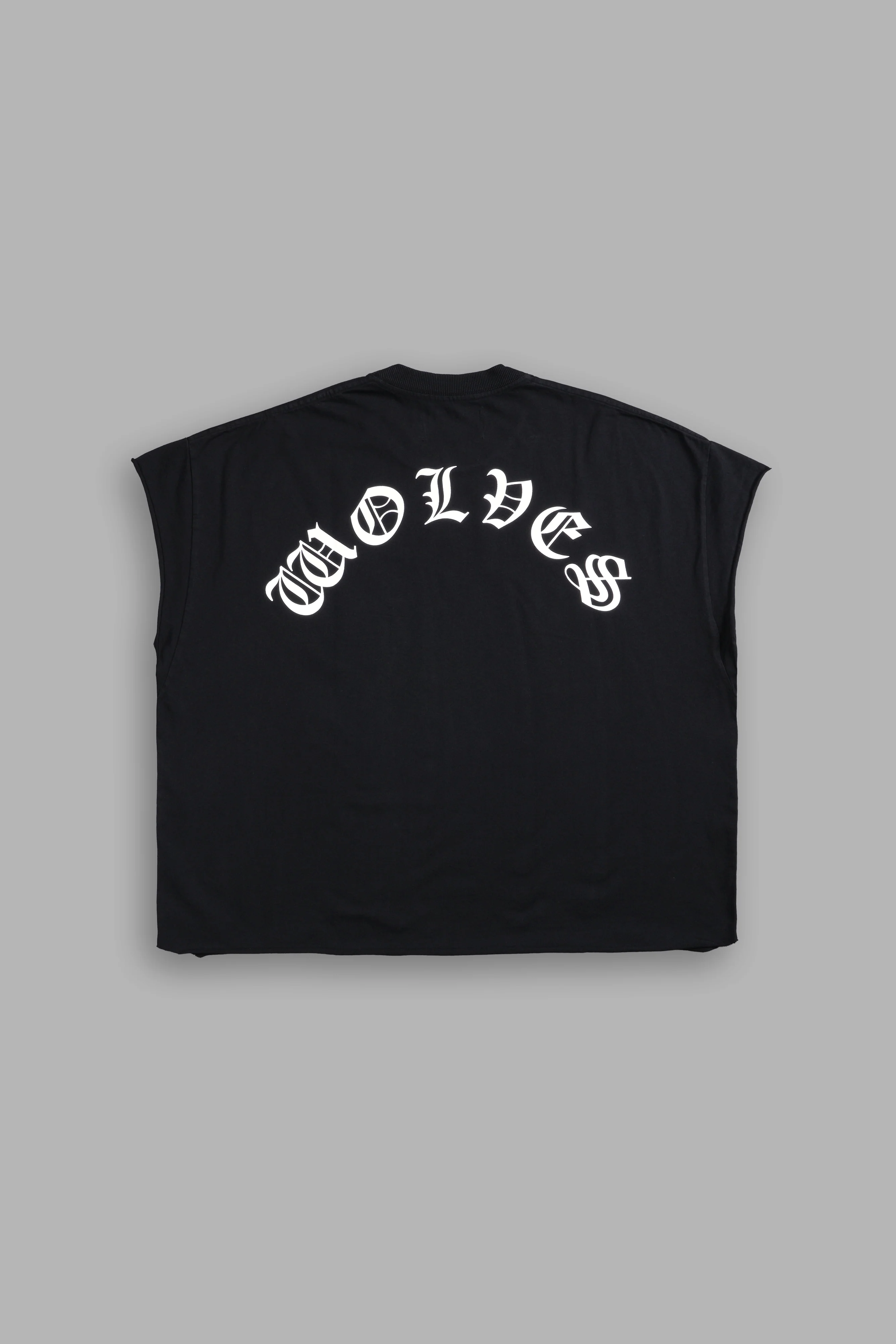 Okami Chopper "Grunge" Cut Off Tee in Black - Image 3