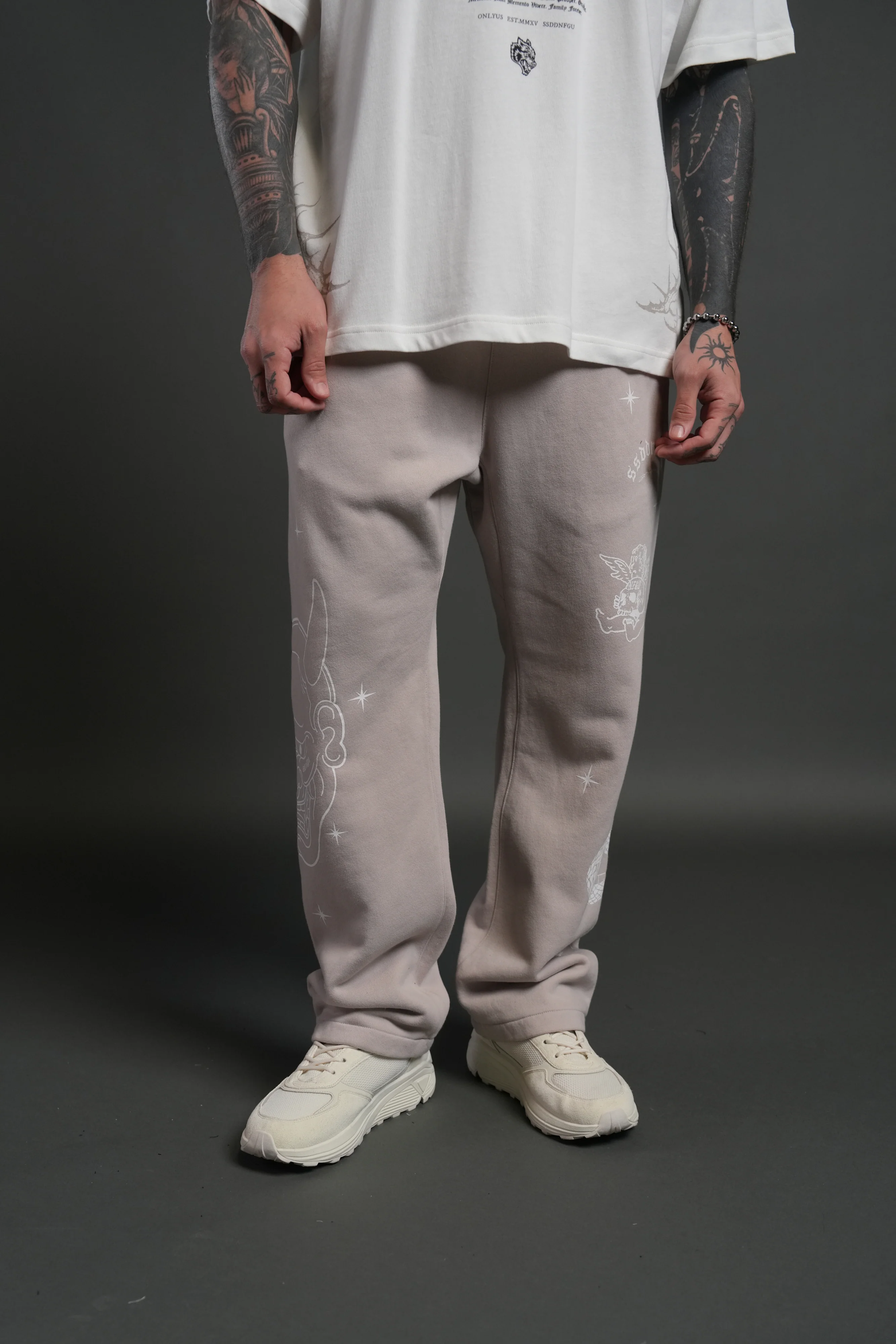 Oni Wolves Bigelow Cargo Sweat Pants in Clay - Image 2