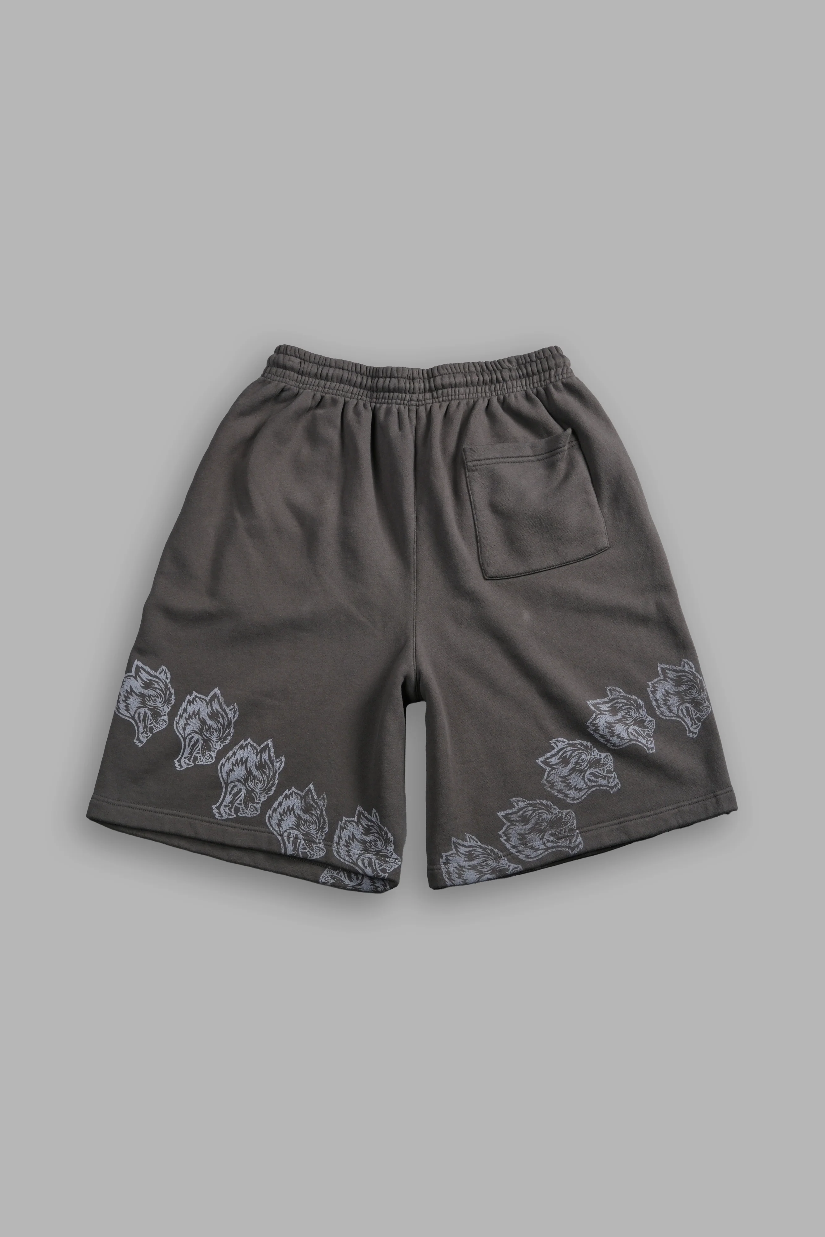 Only Wolves Oversized Osiris Sweat Shorts in Wolf Gray - Image 3