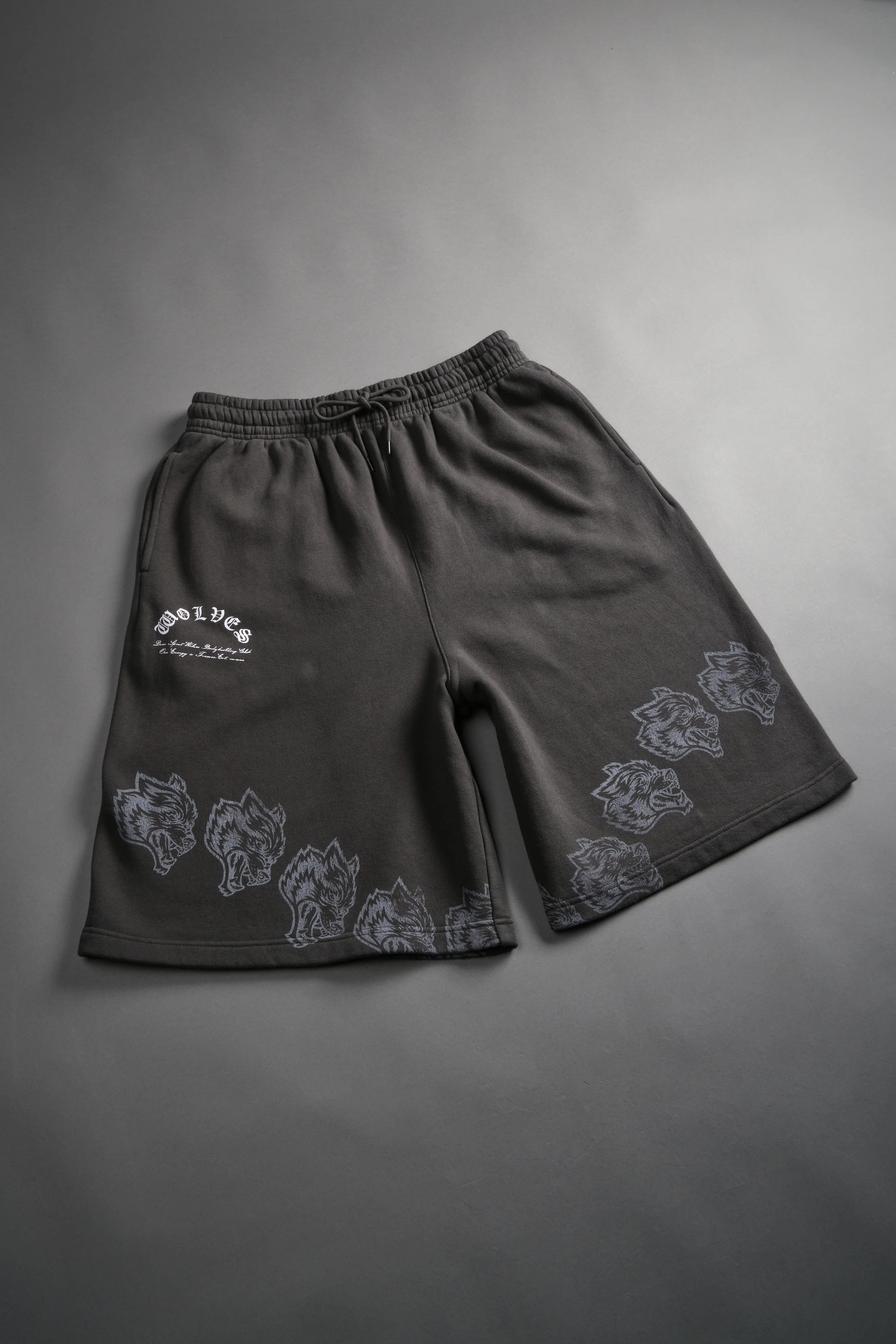 Only Wolves Oversized Osiris Sweat Shorts in Wolf Gray - Image 6