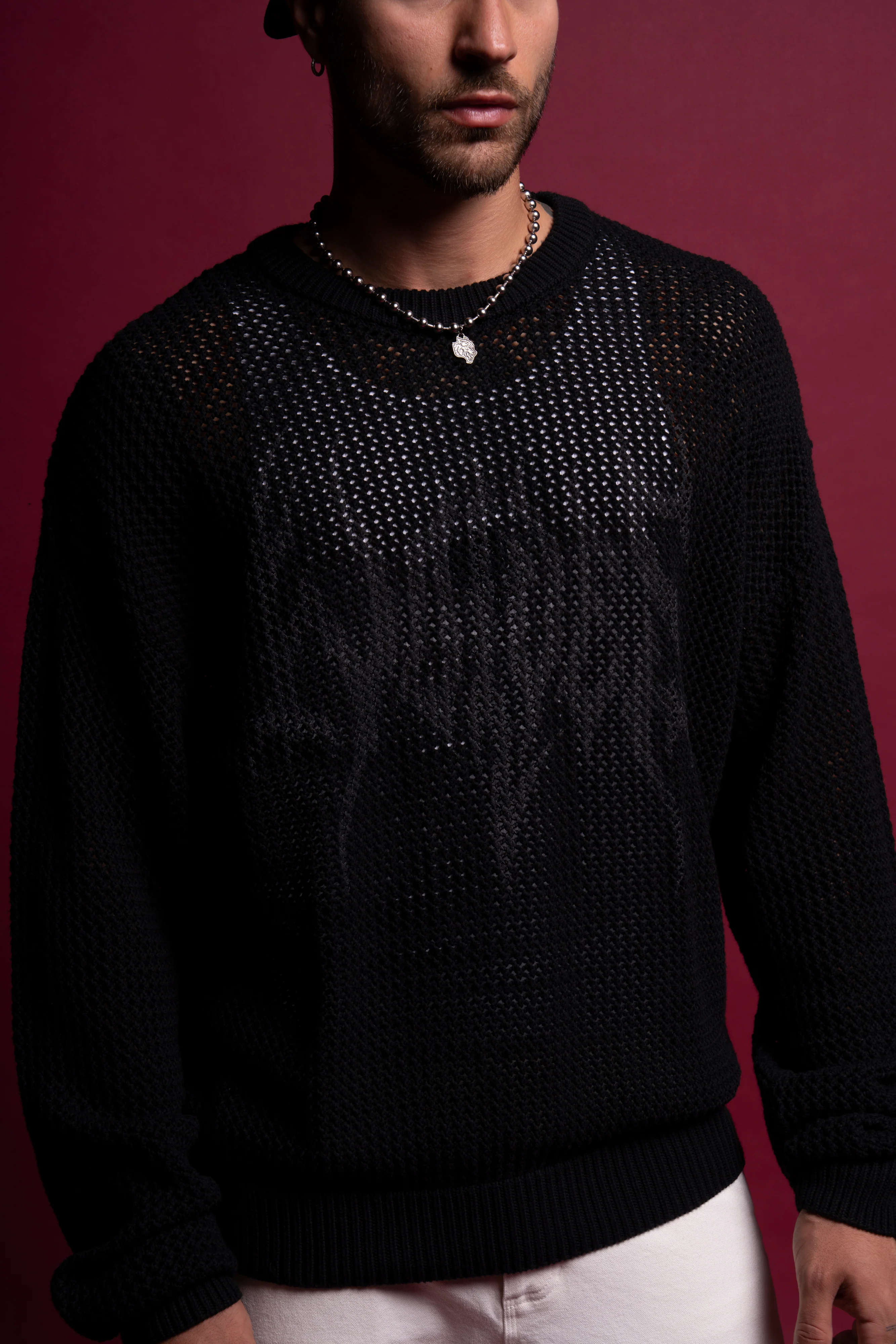 Origin Satva Knit L/S Crewneck in Black - Image 7
