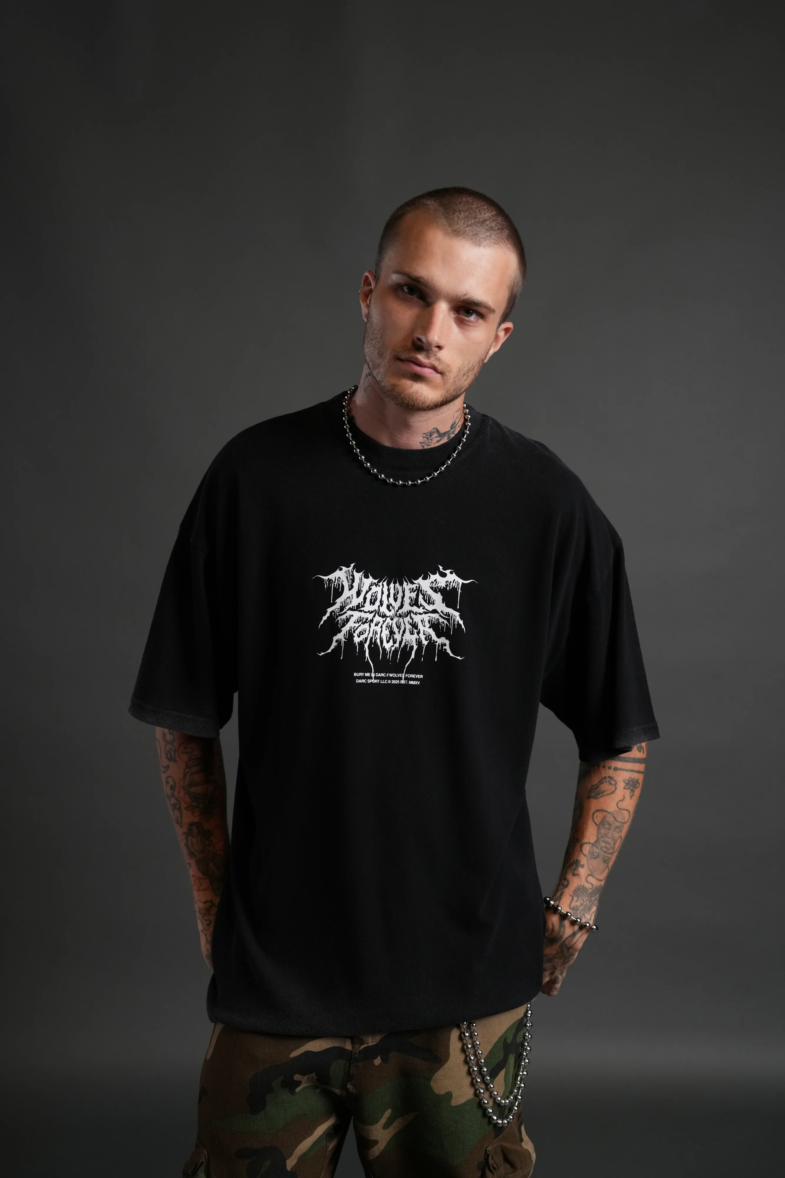 Our Blood "Premium" Oversized Tee in Black - Image 2