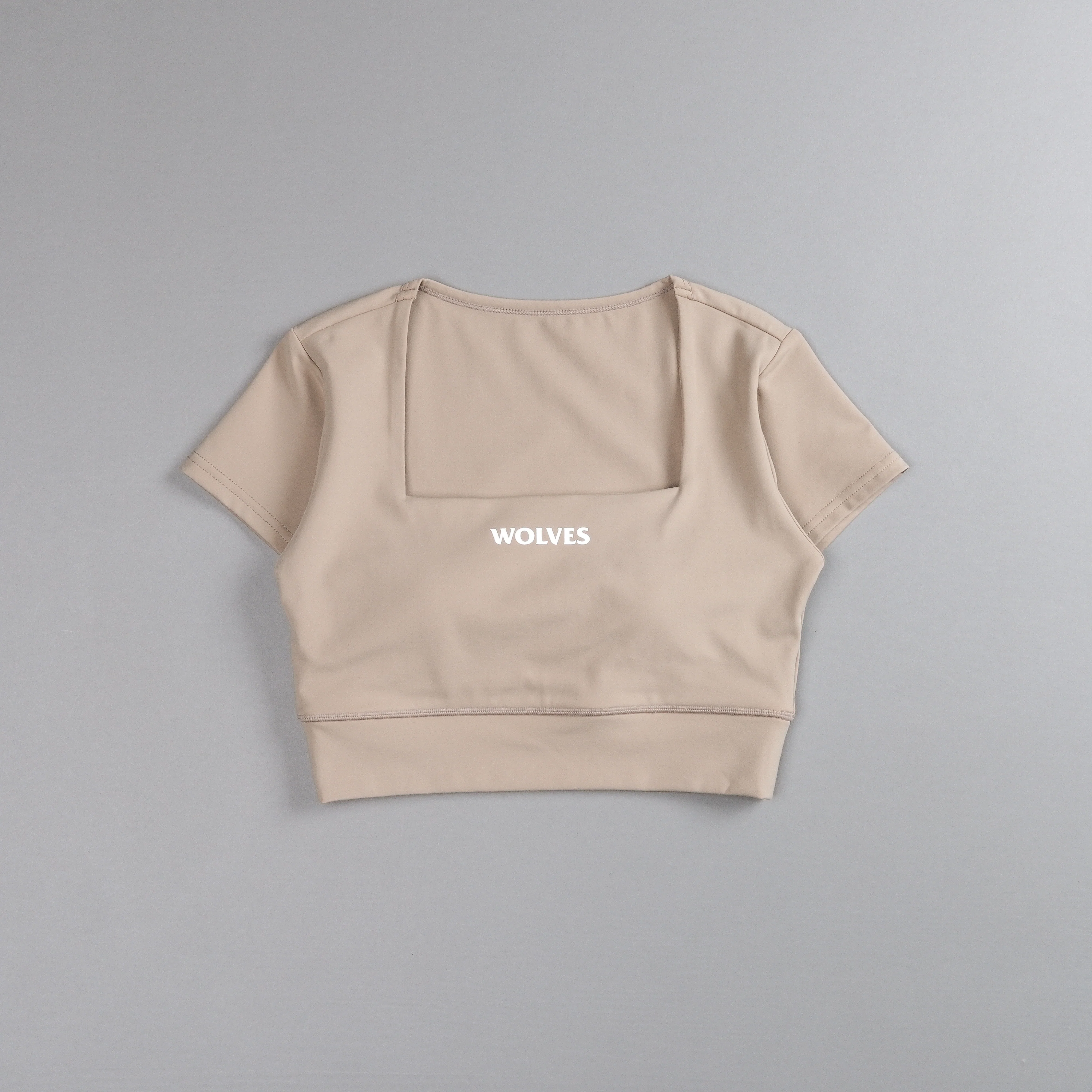 Our Bond S/S Jade "Energy" Top in Taupe - Image 3