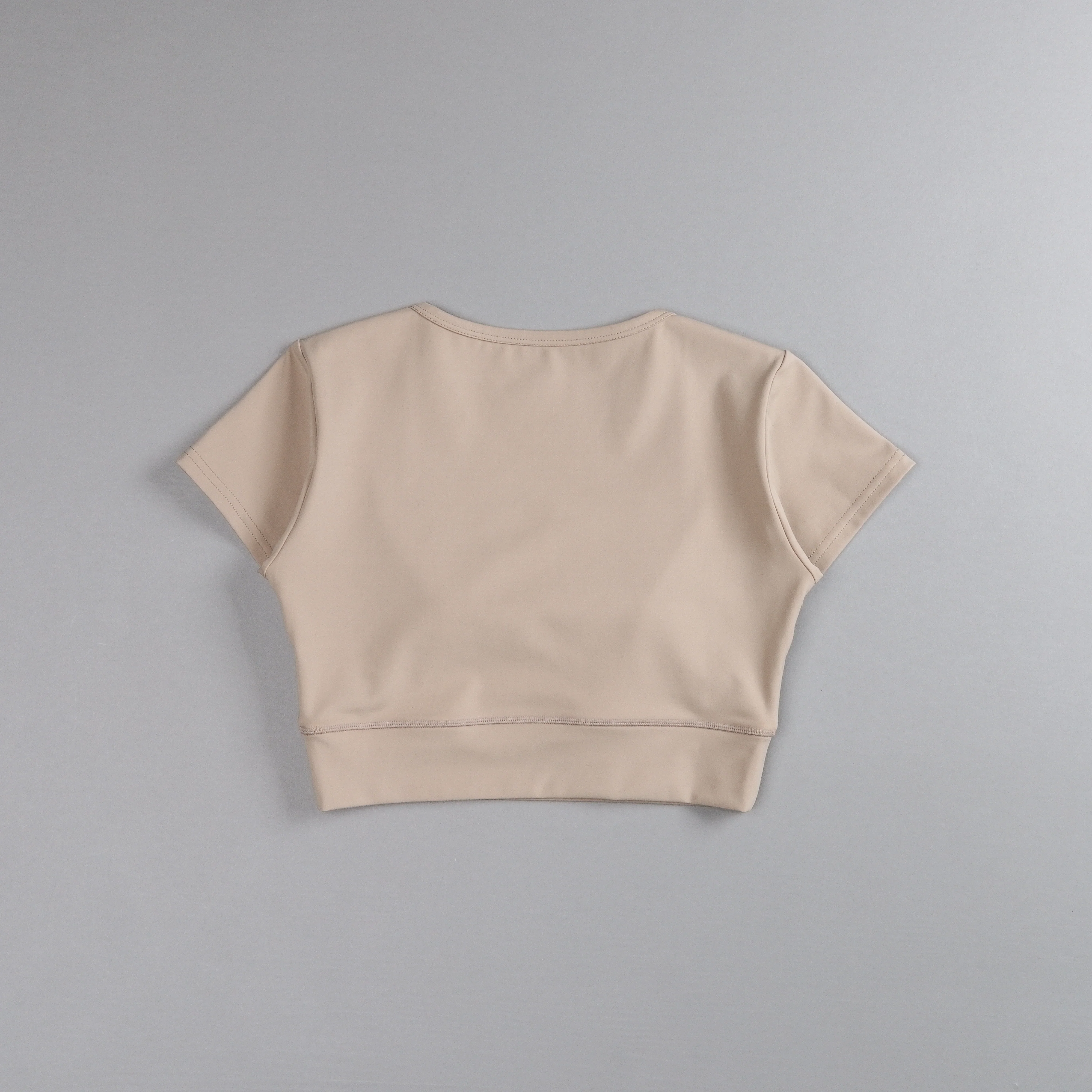 Our Bond S/S Jade "Energy" Top in Taupe - Image 4