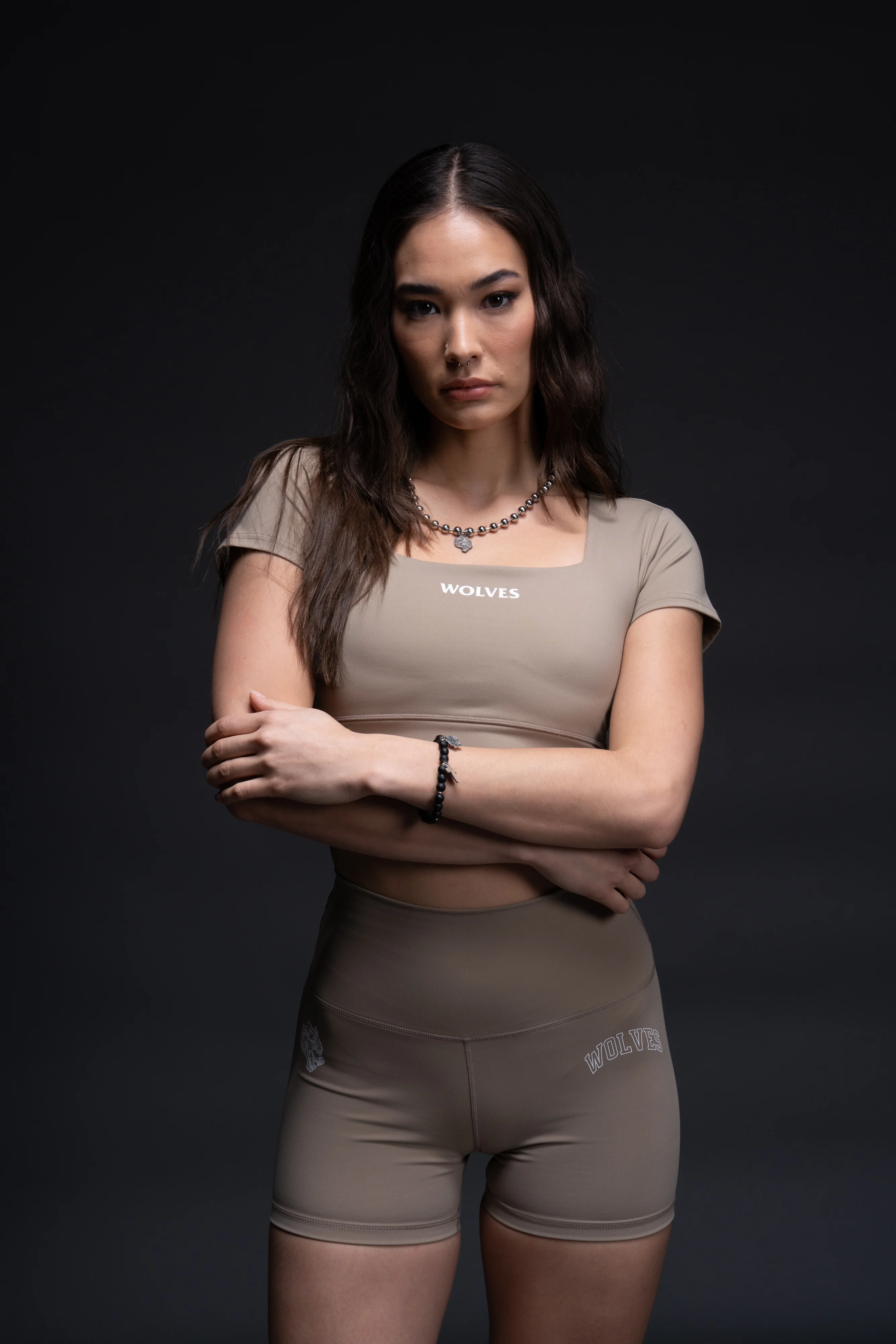 Our Bond S/S Jade "Energy" Top in Taupe - Image 6