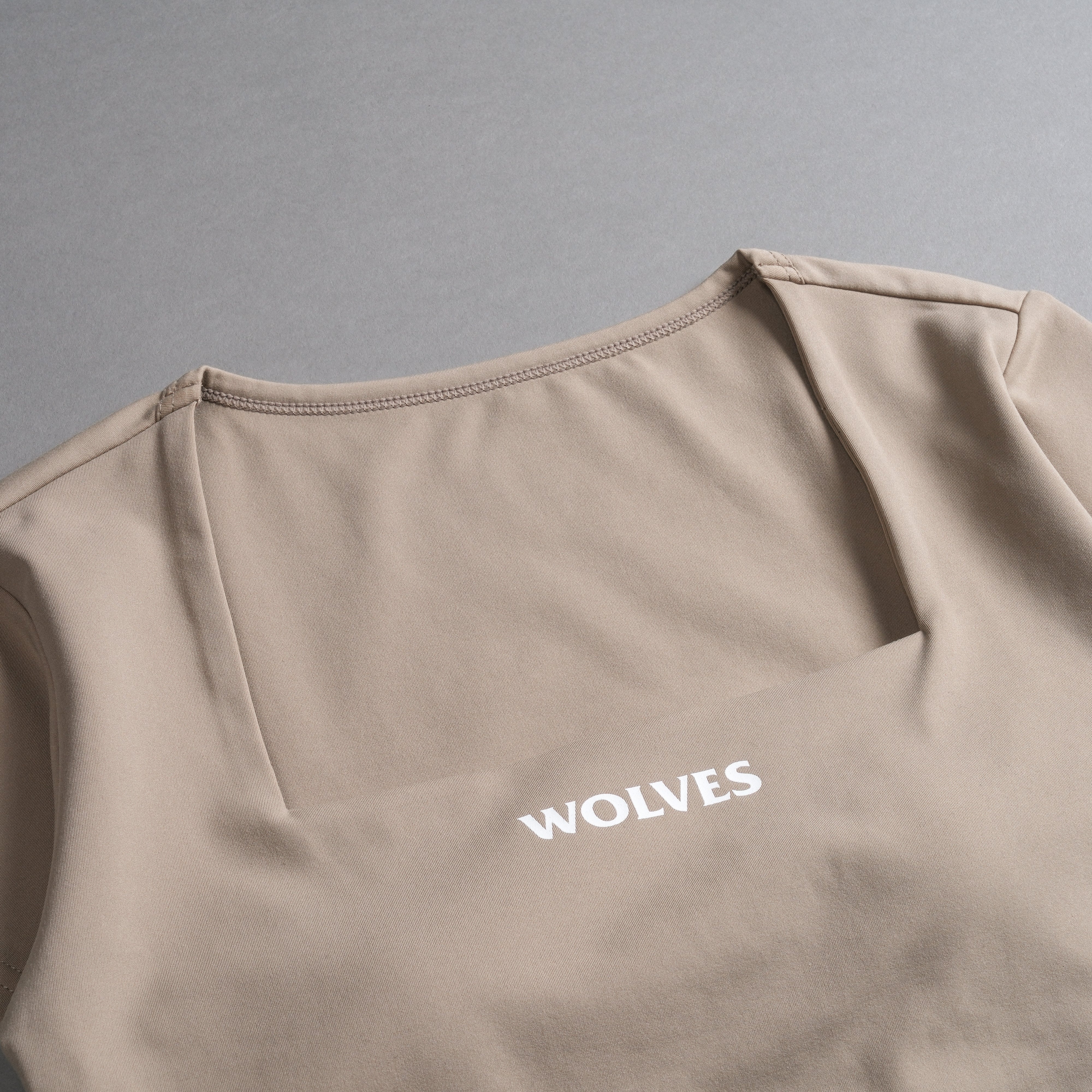Our Bond S/S Jade "Energy" Top in Taupe - Image 8