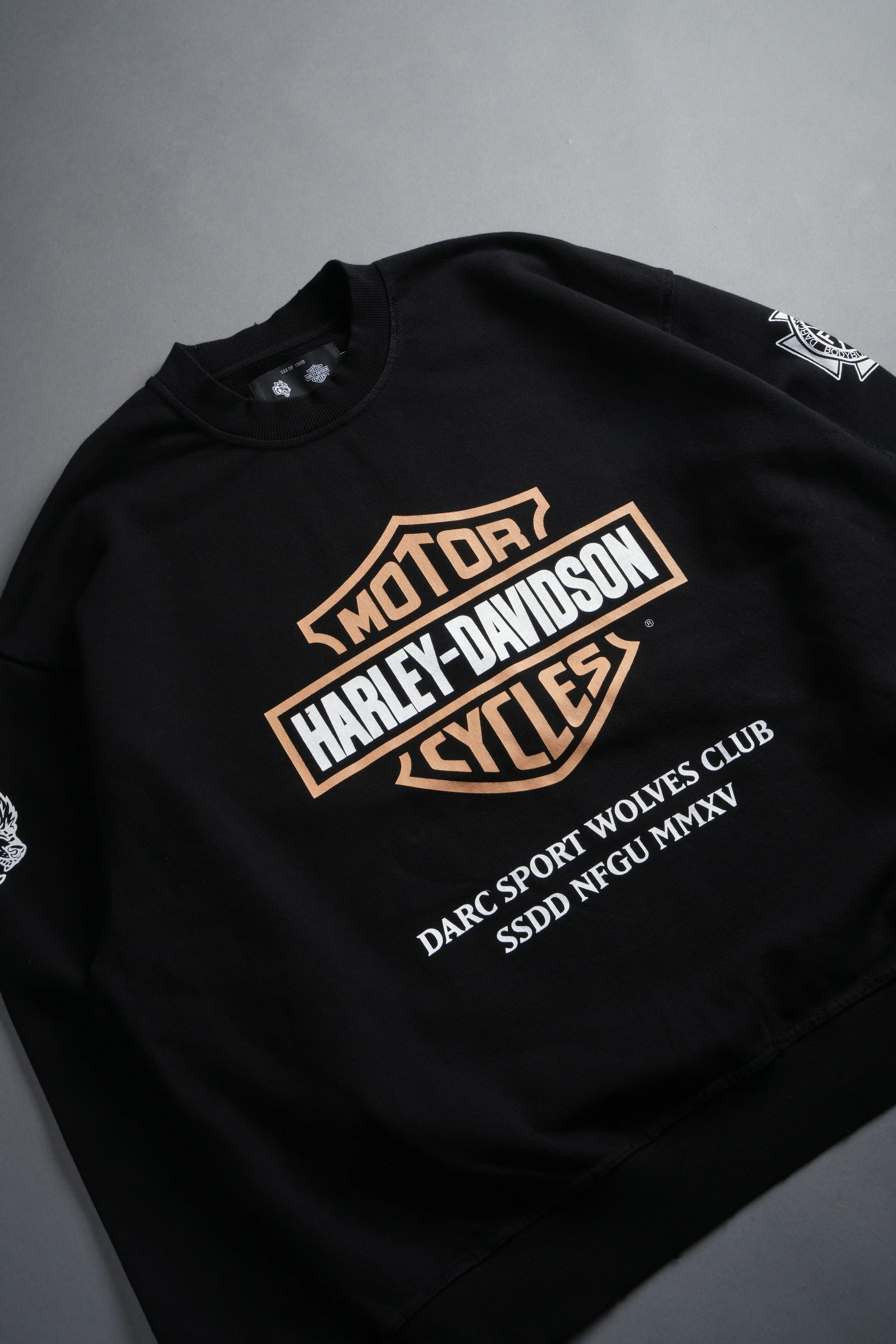Our Clubs Grunge Destroyed Oversized London Crewneck in Black - Image 18