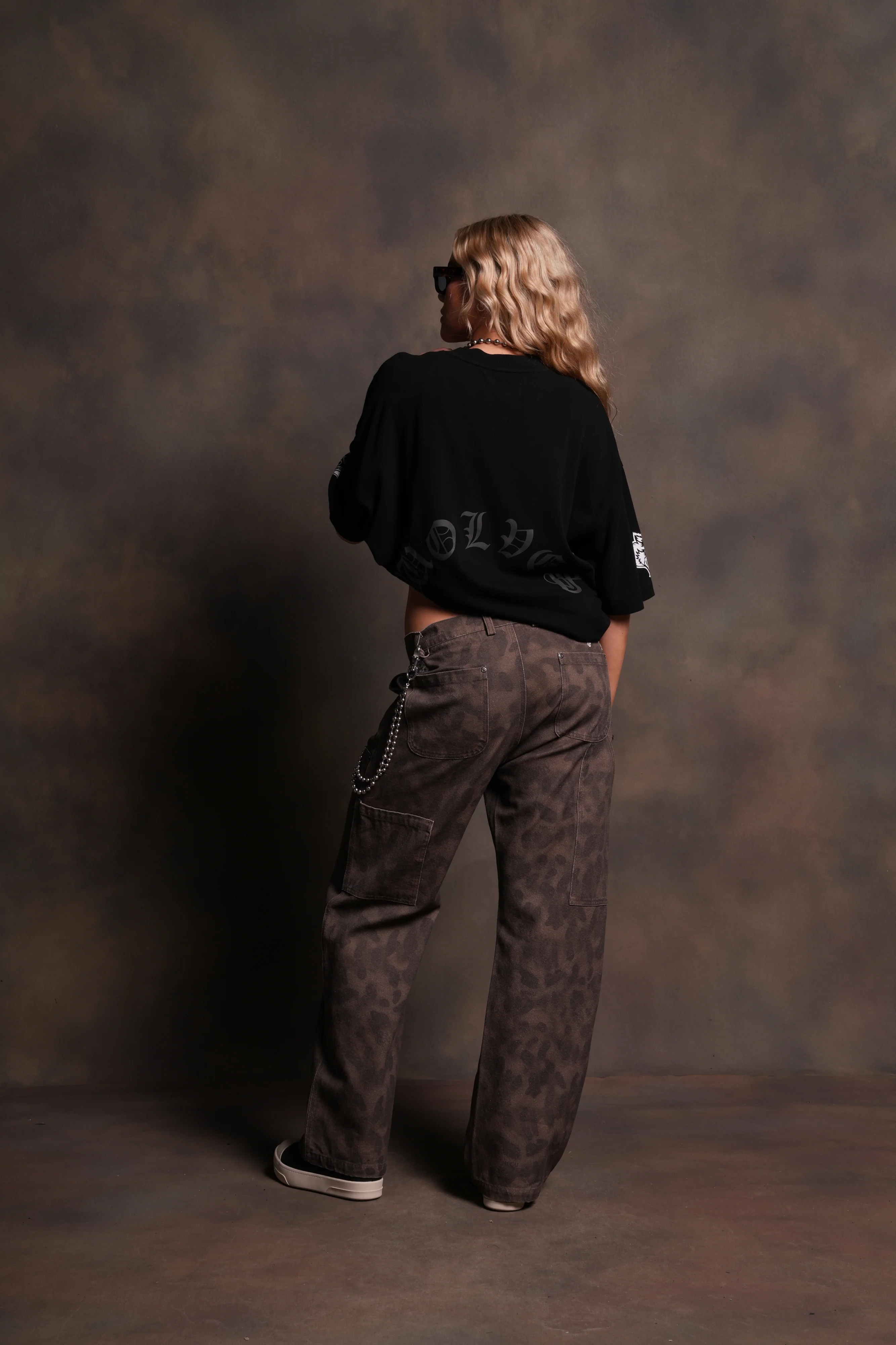 Our Clubs "Premium" Oversized Tee in Black/Black - Image 7