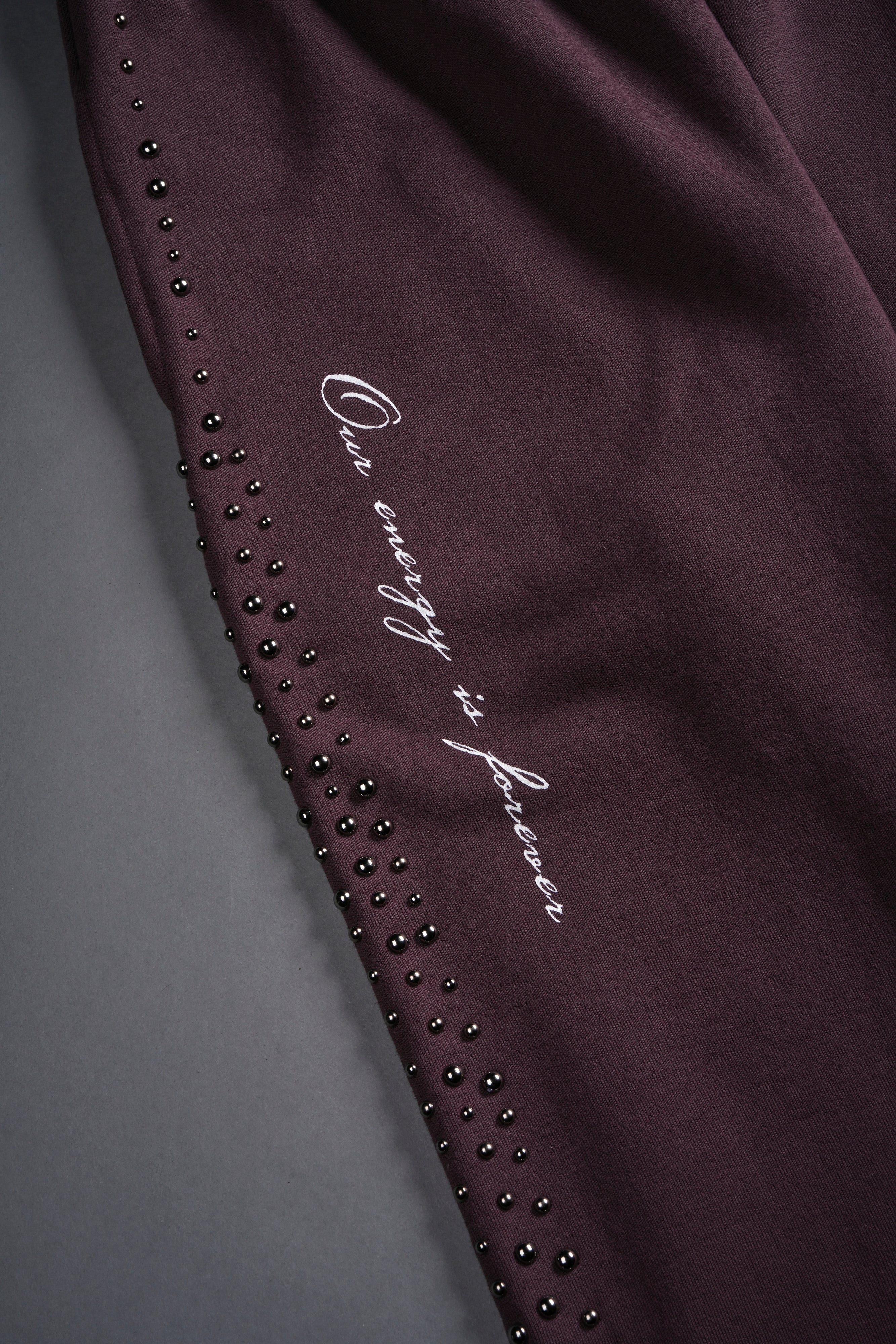 Our Energy Stud Lounger Sweat Pants in Darc Purple - Image 3