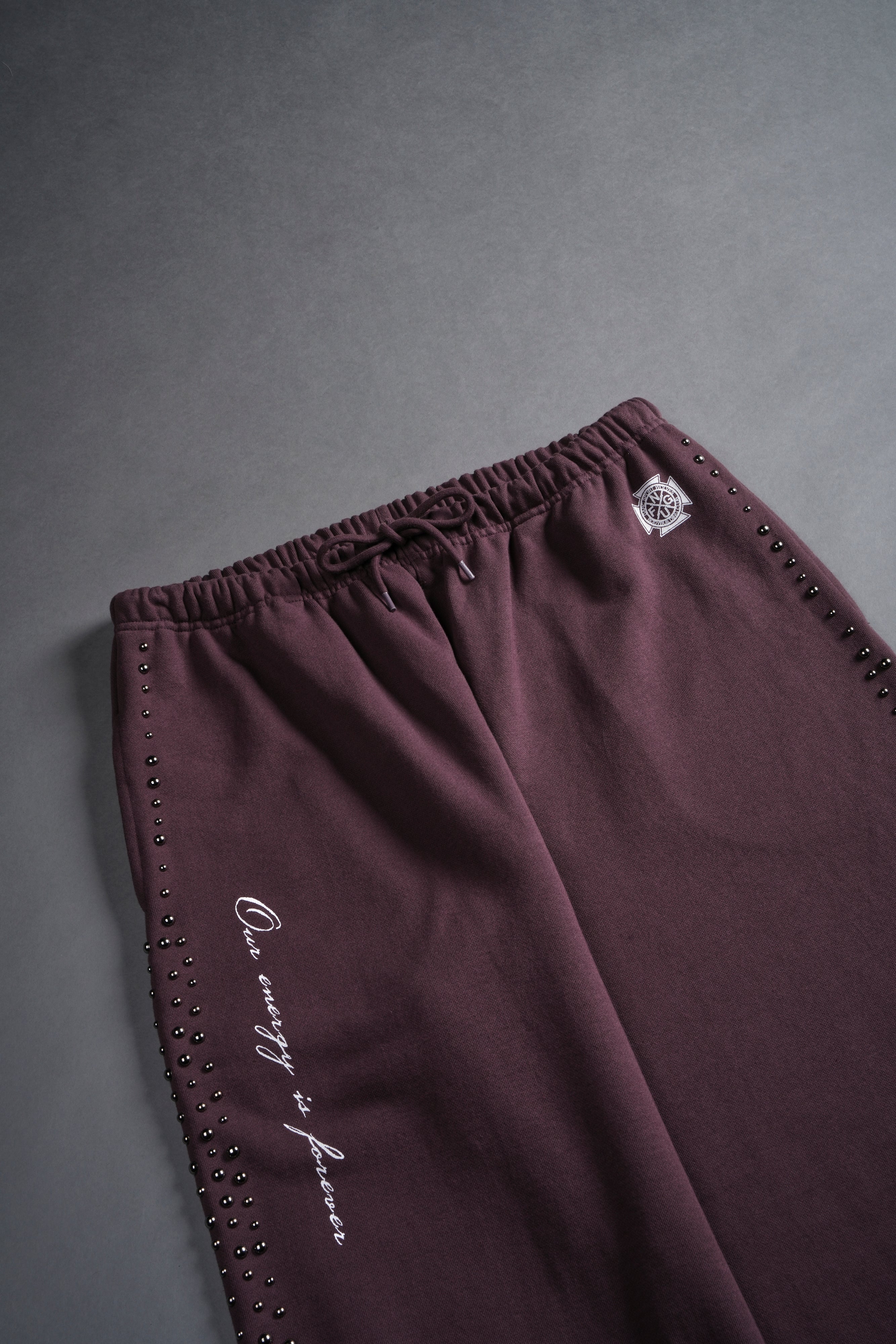 Our Energy Stud Lounger Sweat Pants in Darc Purple - Image 5