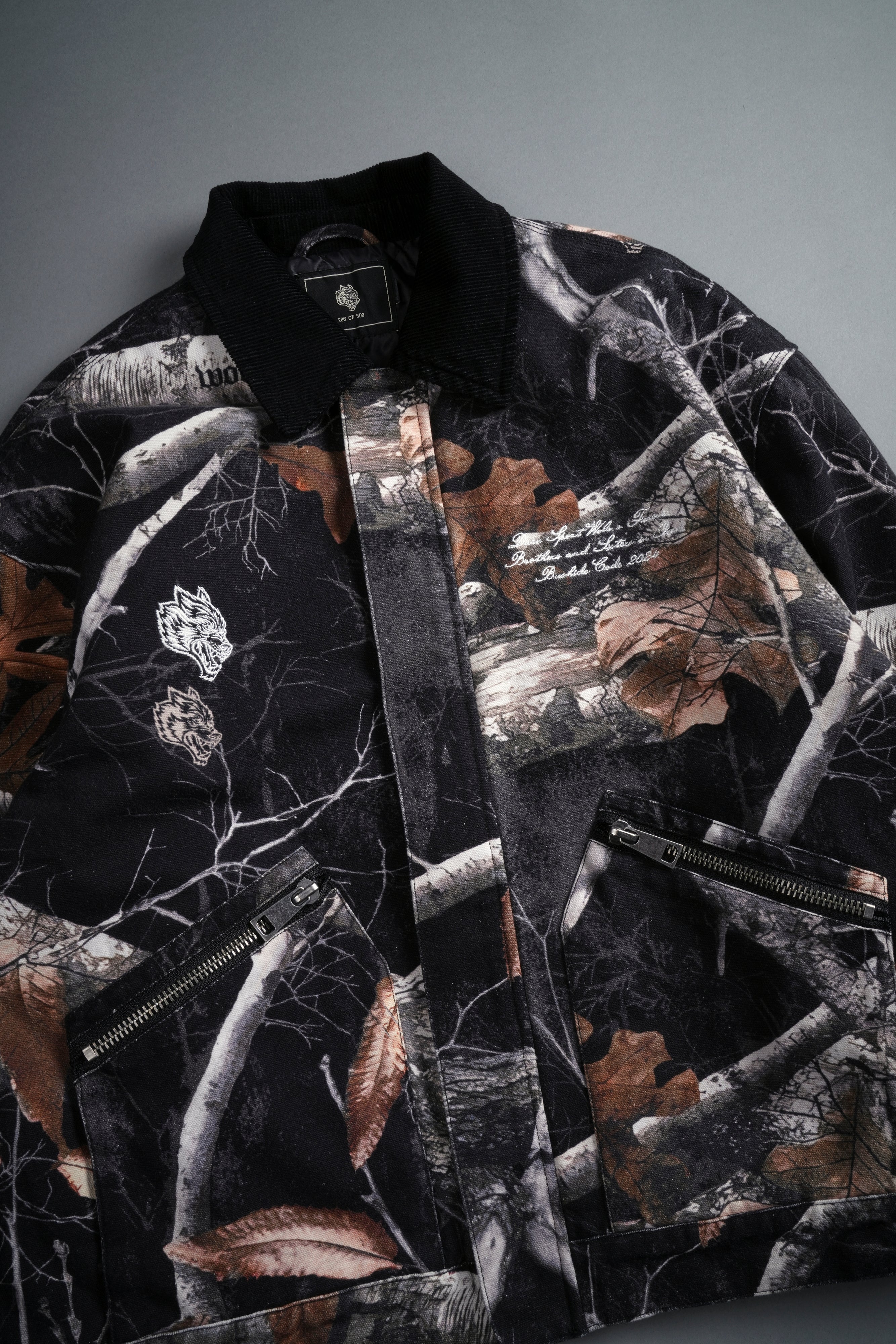 Our Lane Earl Jacket in Darc Woodland Camo - Image 9