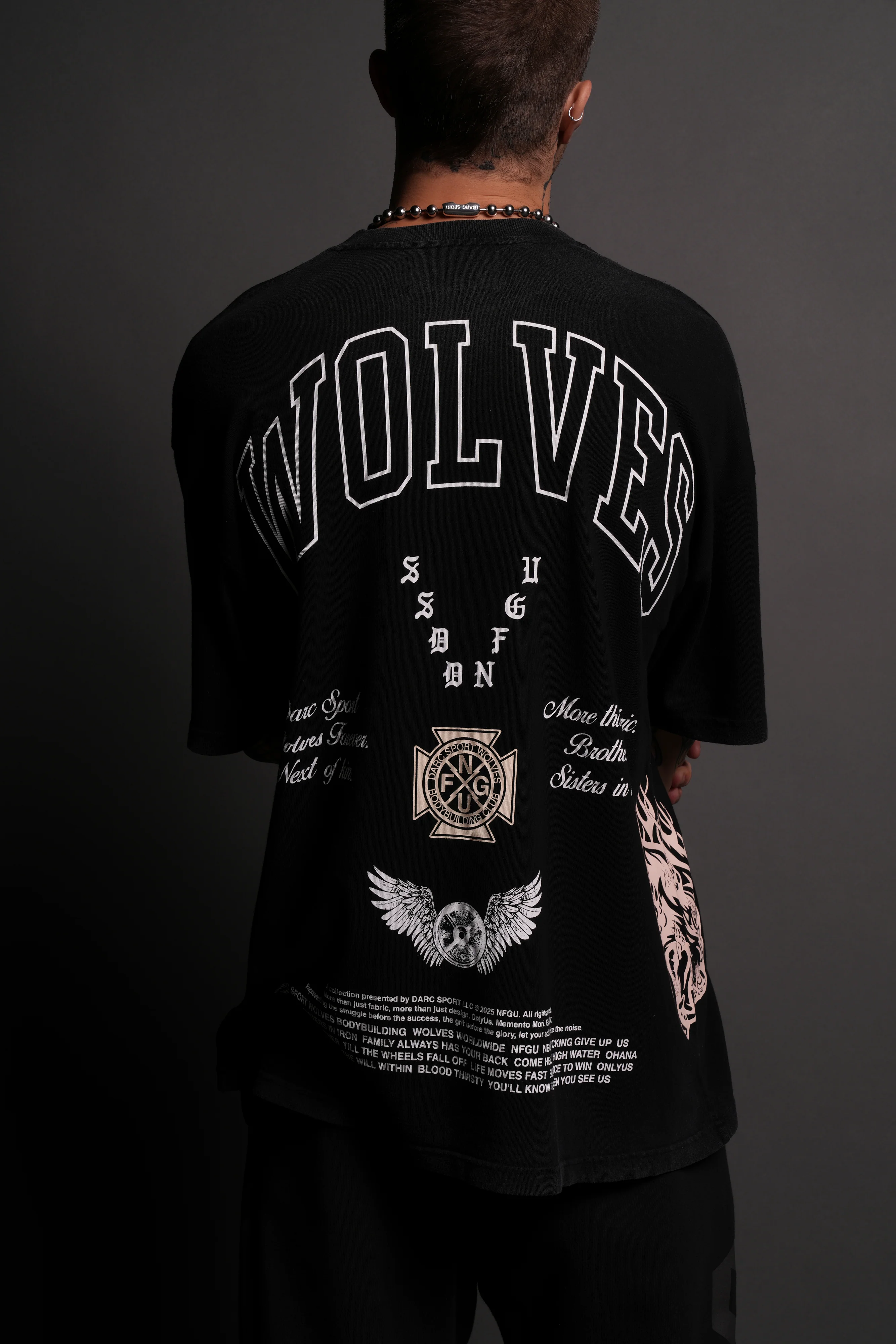 Our Lineage "Premium" Oversized Tee in Black - Image 4