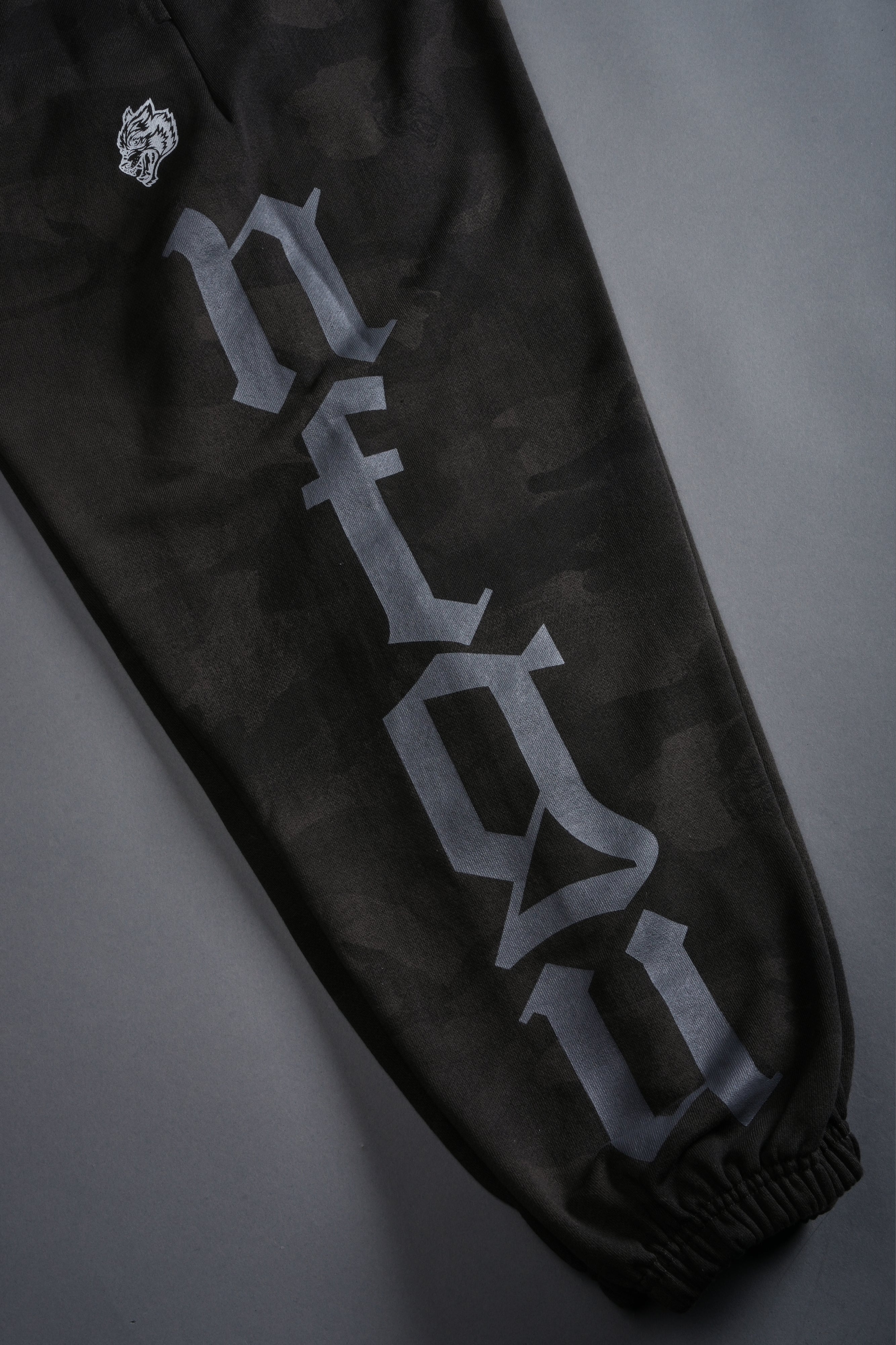 Our Mantra Lounger Sweat Pants in Black Vintage Woodland Camo - Image 10
