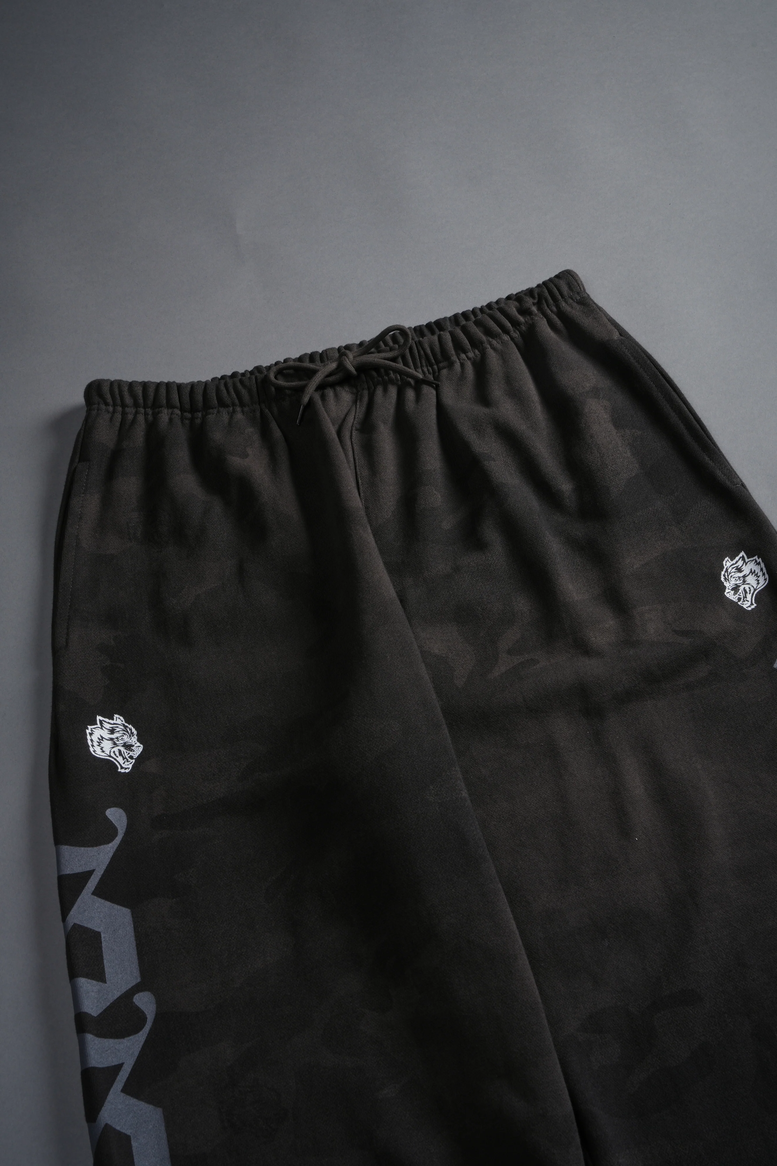Our Mantra Lounger Sweat Pants in Black Vintage Woodland Camo - Image 8
