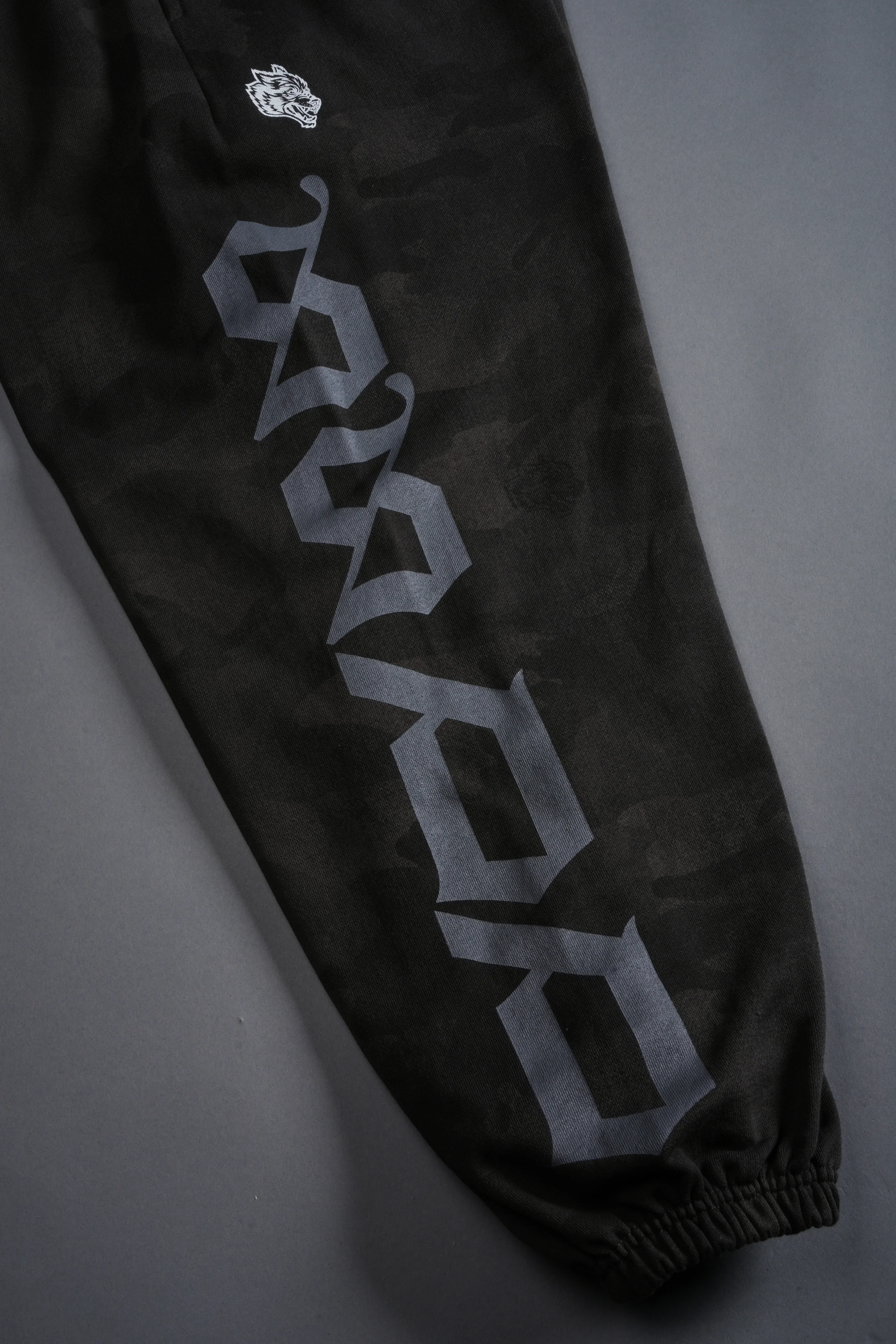 Our Mantra Lounger Sweat Pants in Black Vintage Woodland Camo - Image 9