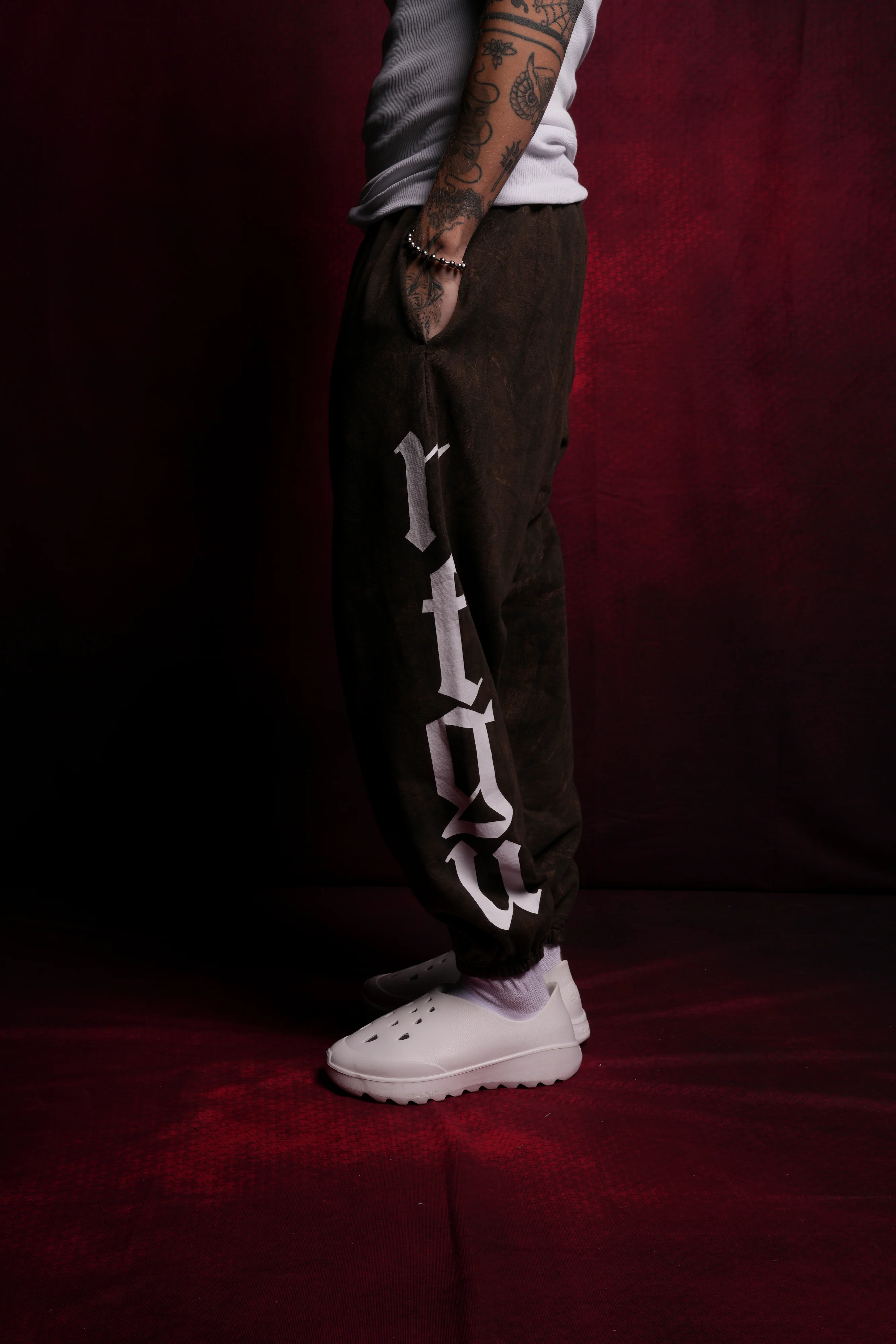 Our Mantra Lounger Sweat Pants in Brown Driftwood Forest Camo - Image 4