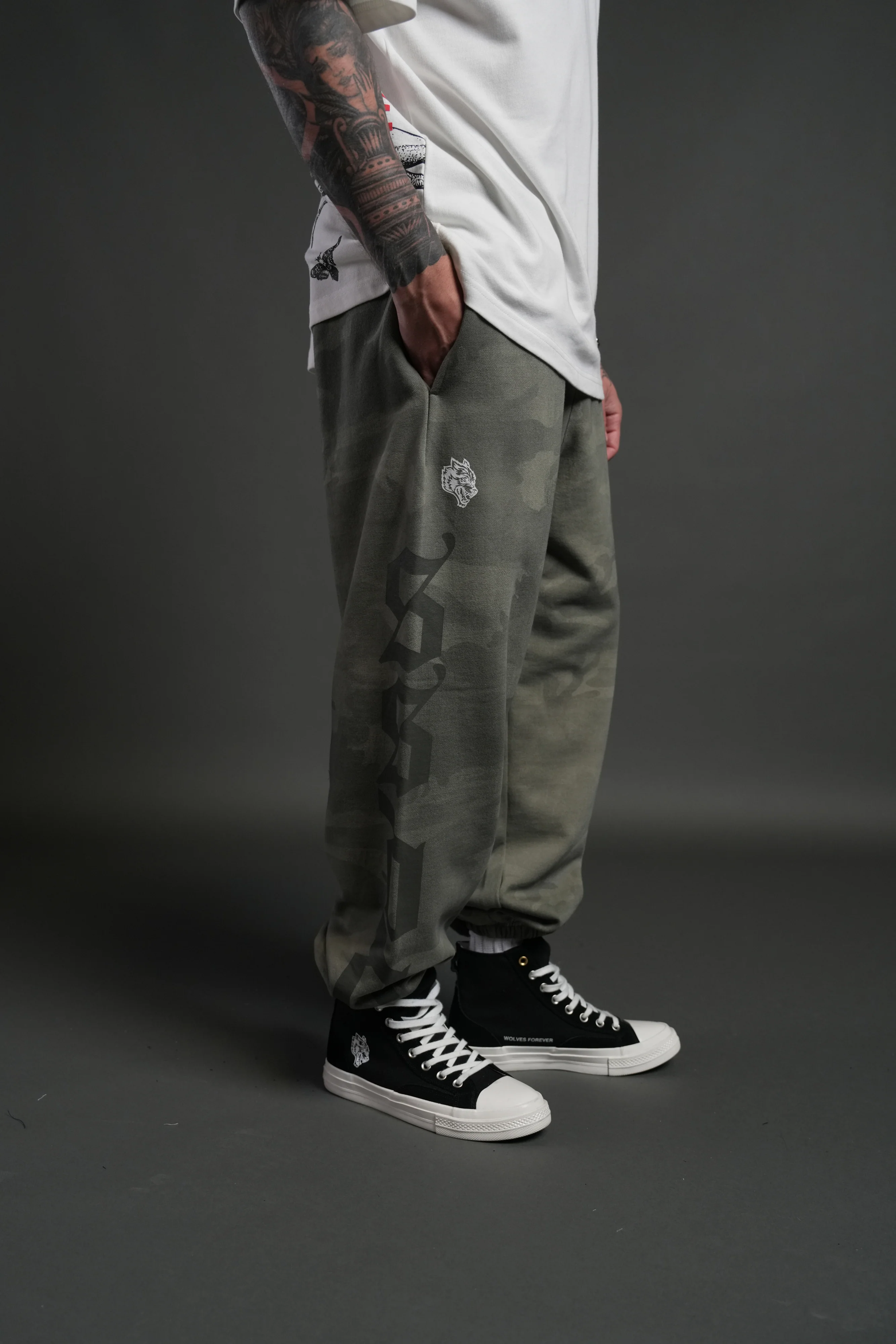 Our Mantra Lounger Sweat Pants in Lush Vintage Woodland Camo - Image 5