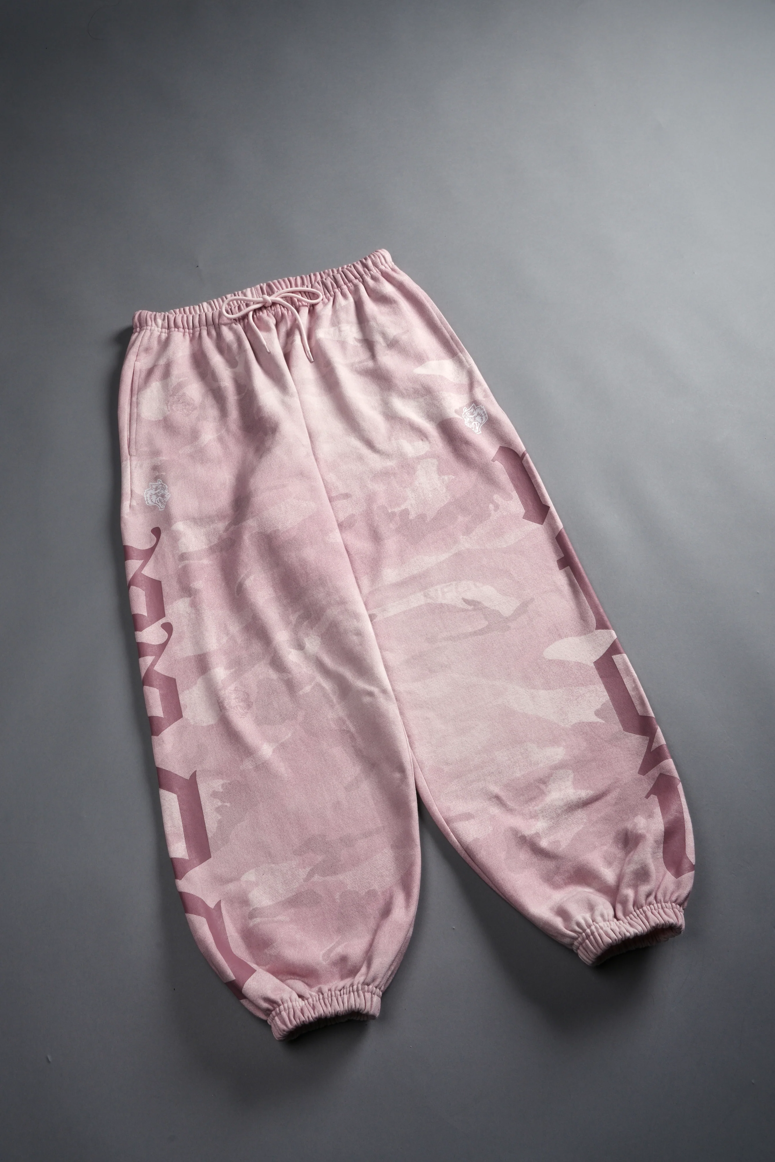 Our Mantra Unisex Lounger Sweat Pants in Blush Vintage Woodland Camo - Image 10