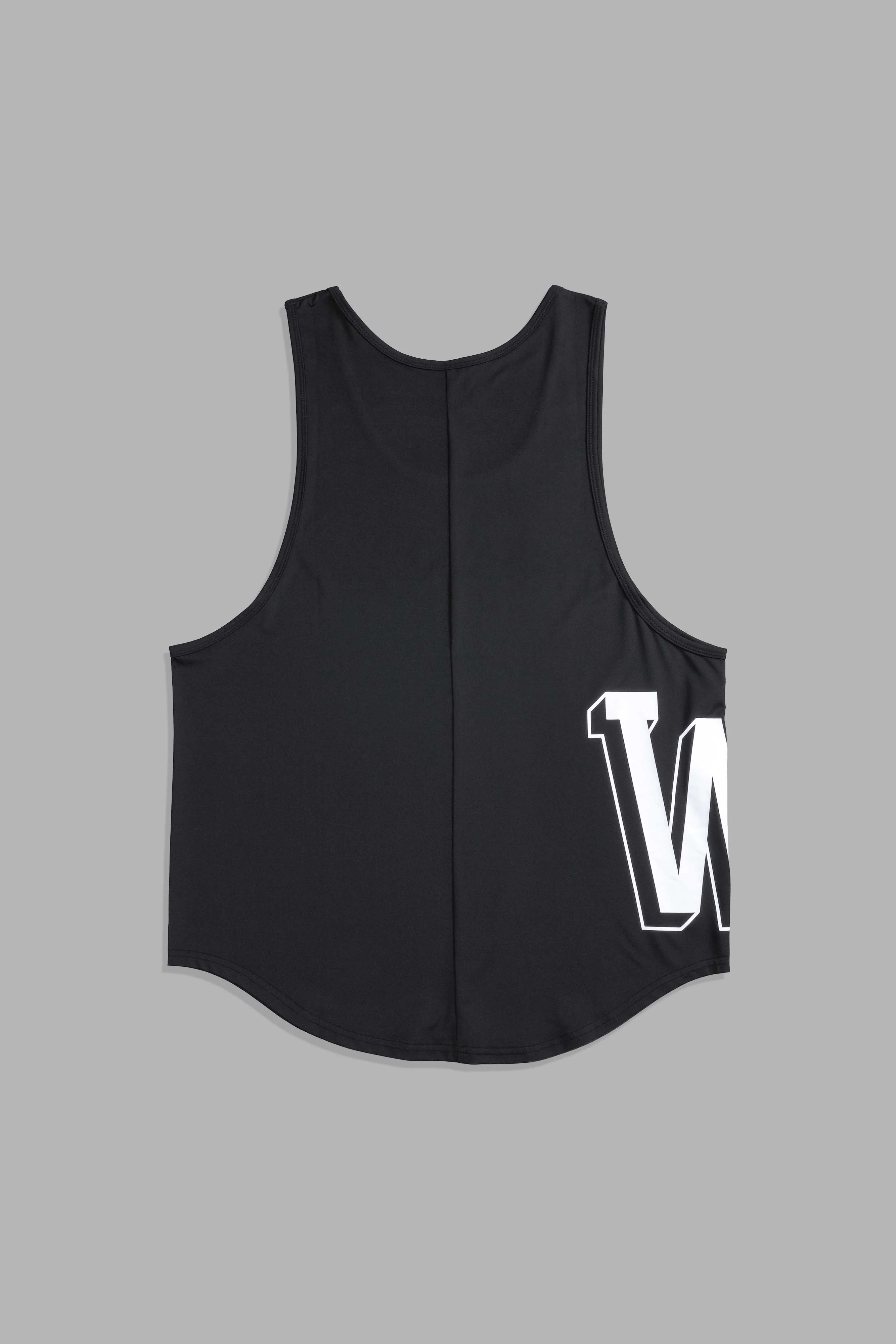 Our Stamp "Dry Wolf" (Drop) Tank in Black - Image 2